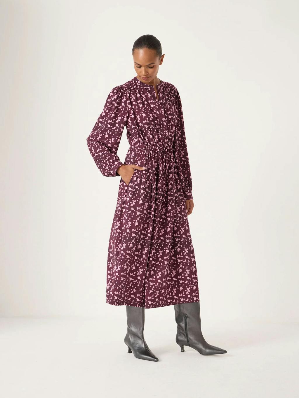 014282-4896-02 Long Sleeve Air Flow Shirt Dress