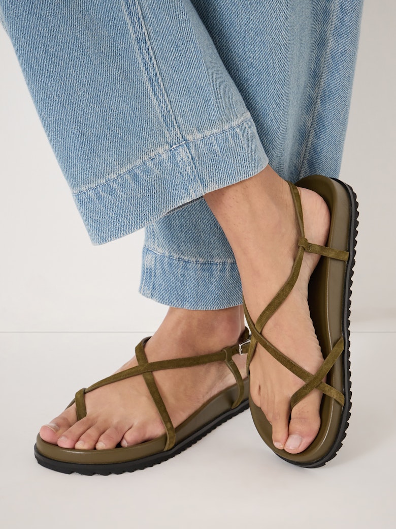 Theo Leather Strappy Sandals