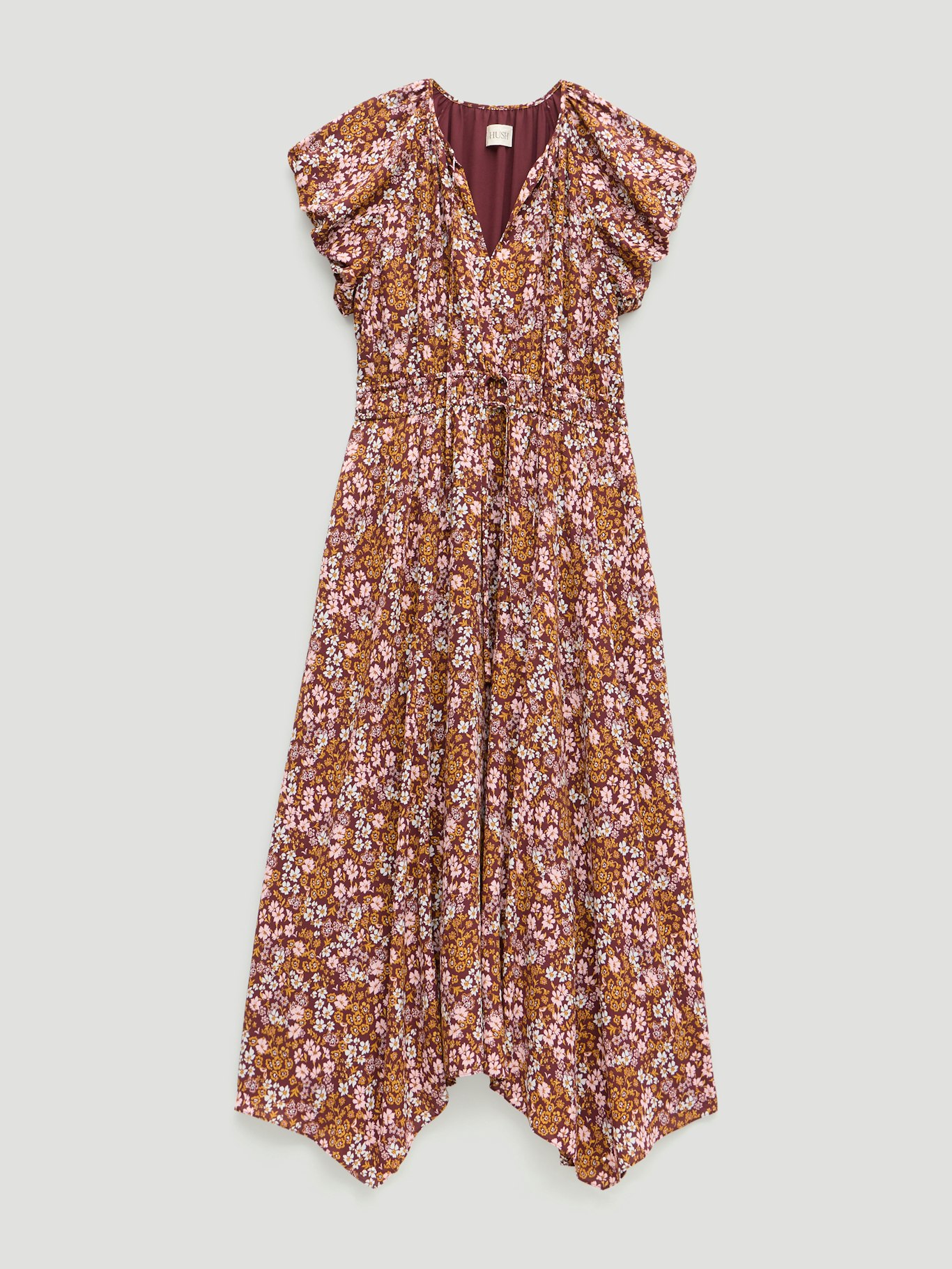 014565-4894-07 Zuri Short Bubble Sleeve Printed Dress
