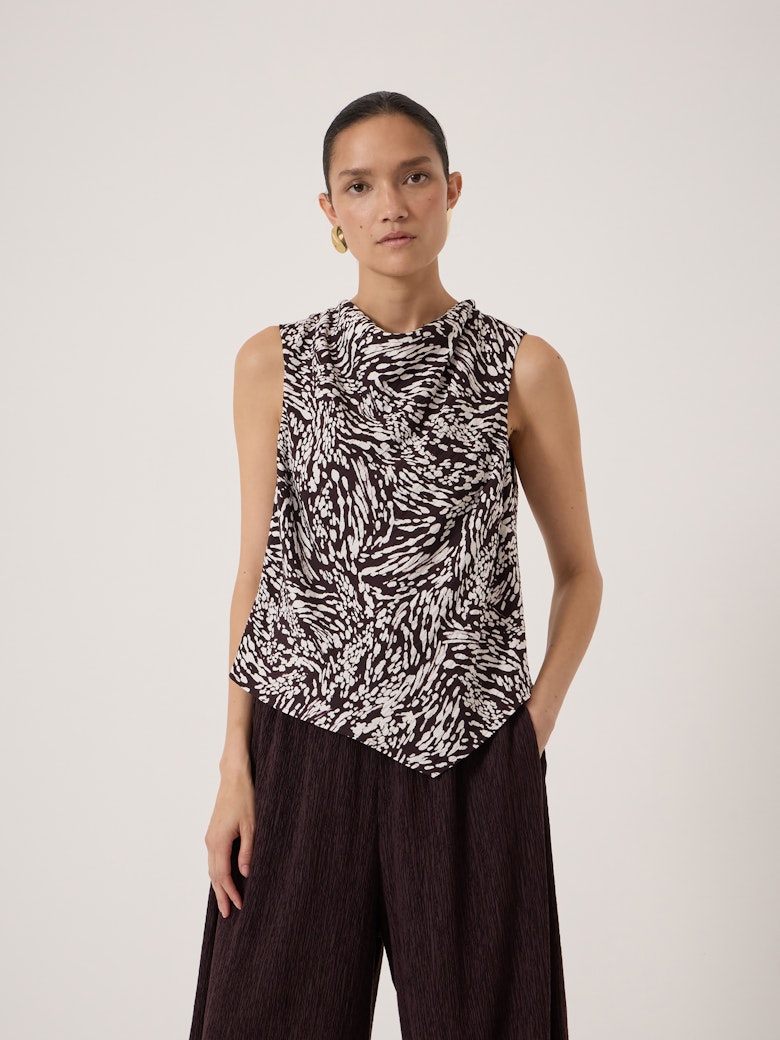 Estie Cowl Neck Shell Top