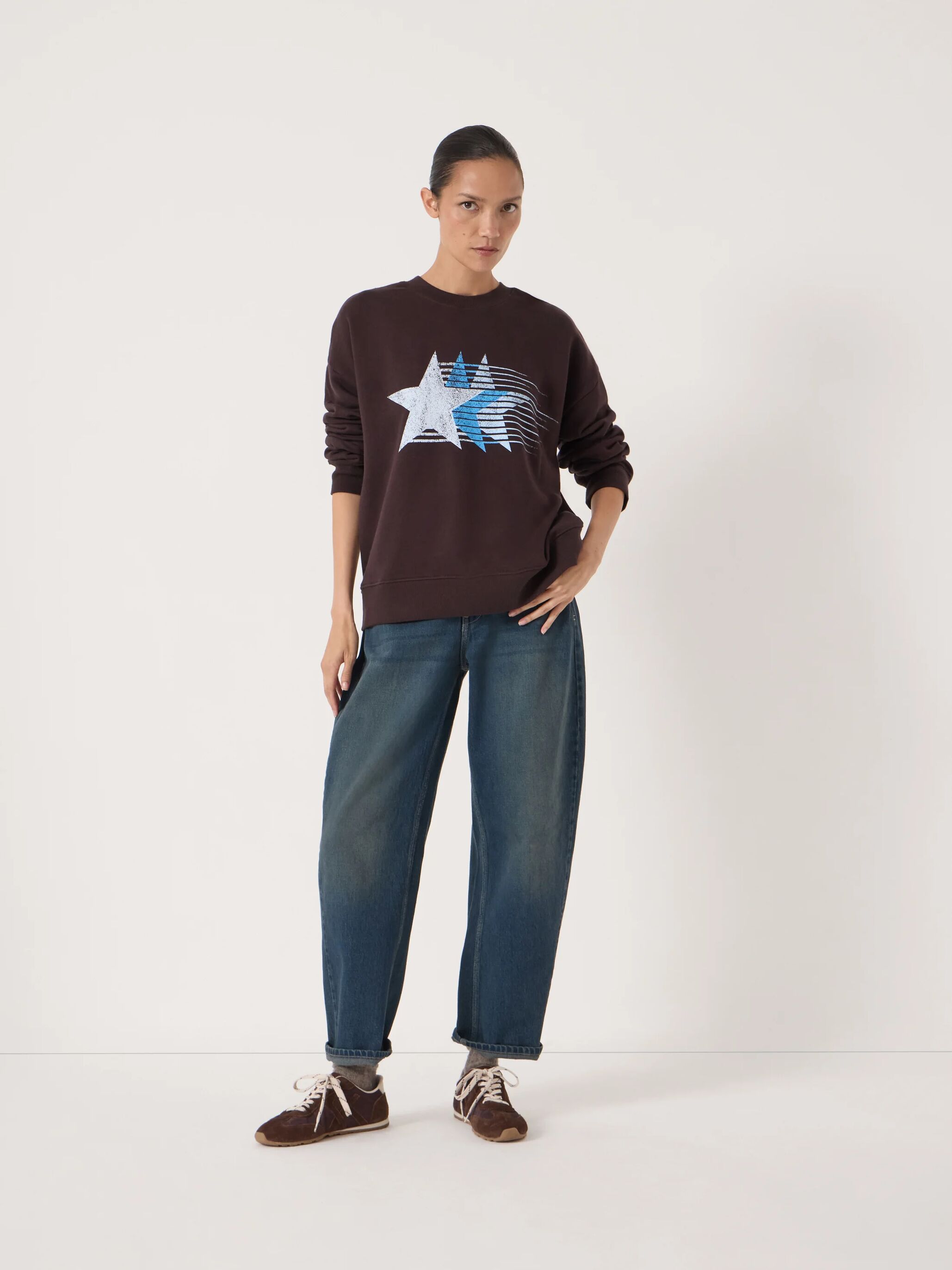 Triple Star Print Sweatshirt