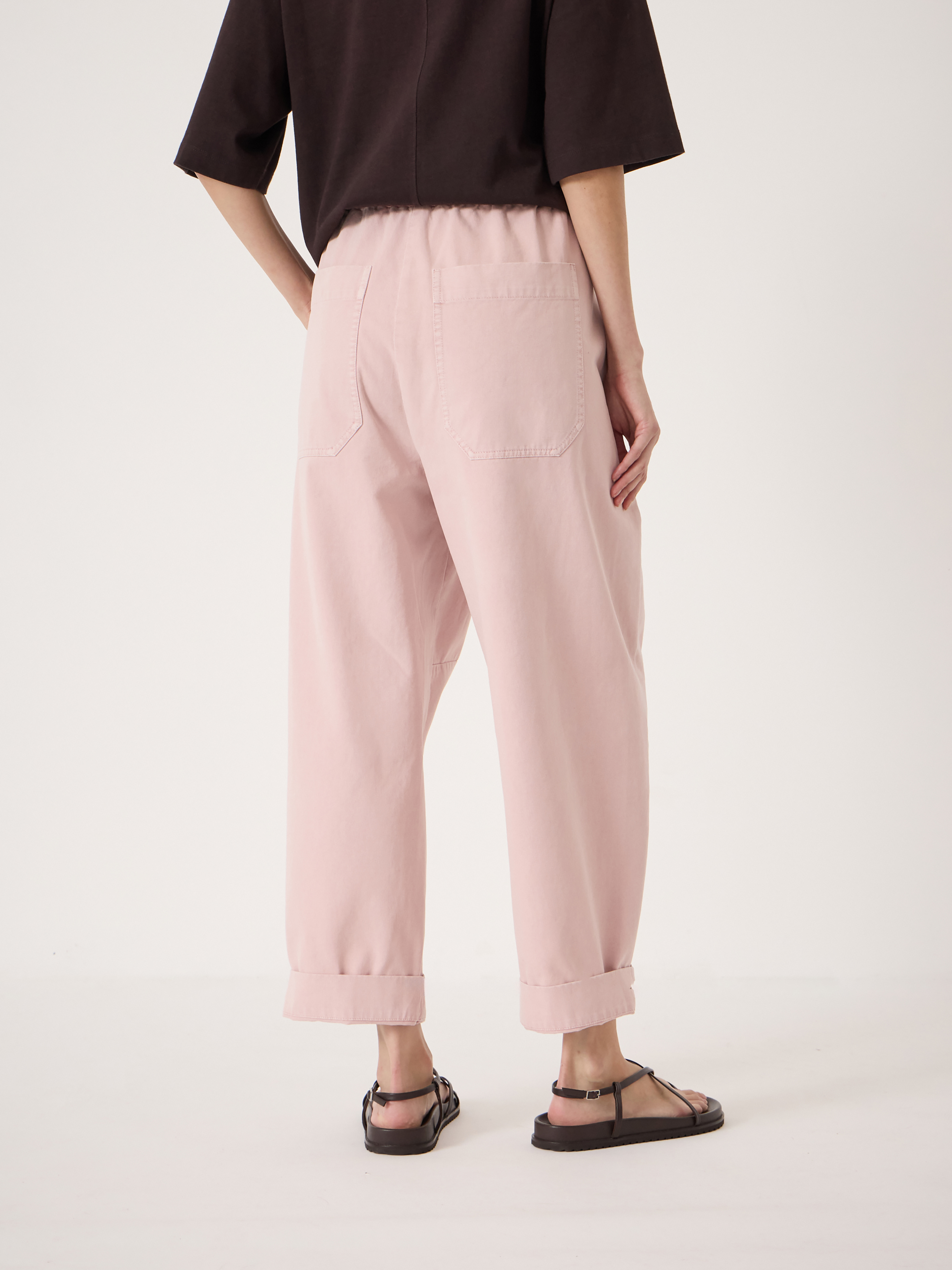 Jack Barrel Leg Pull On Trousers