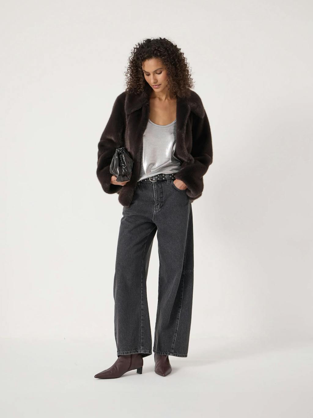 014530-4878-03 Silver Metallic Slub Vest