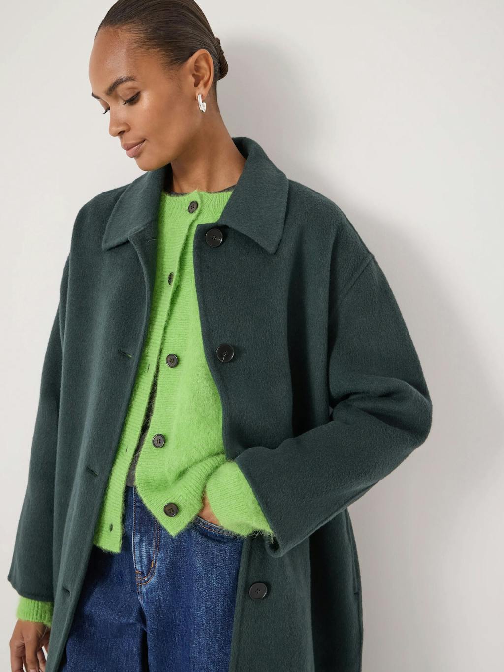 014543-2009-04 Edie Pure Wool Double Faced Coat