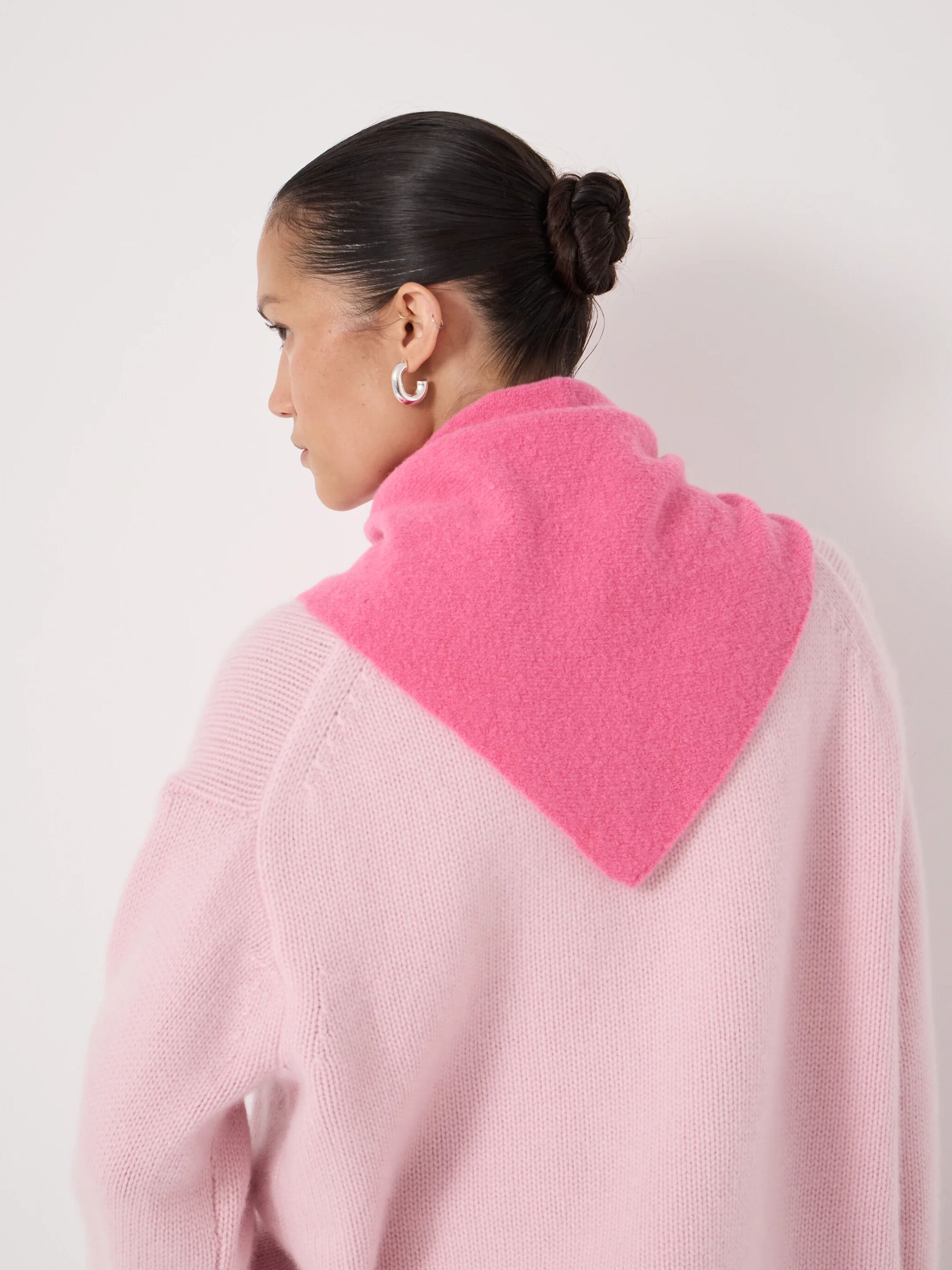 Wool Blend Triangle Scarf