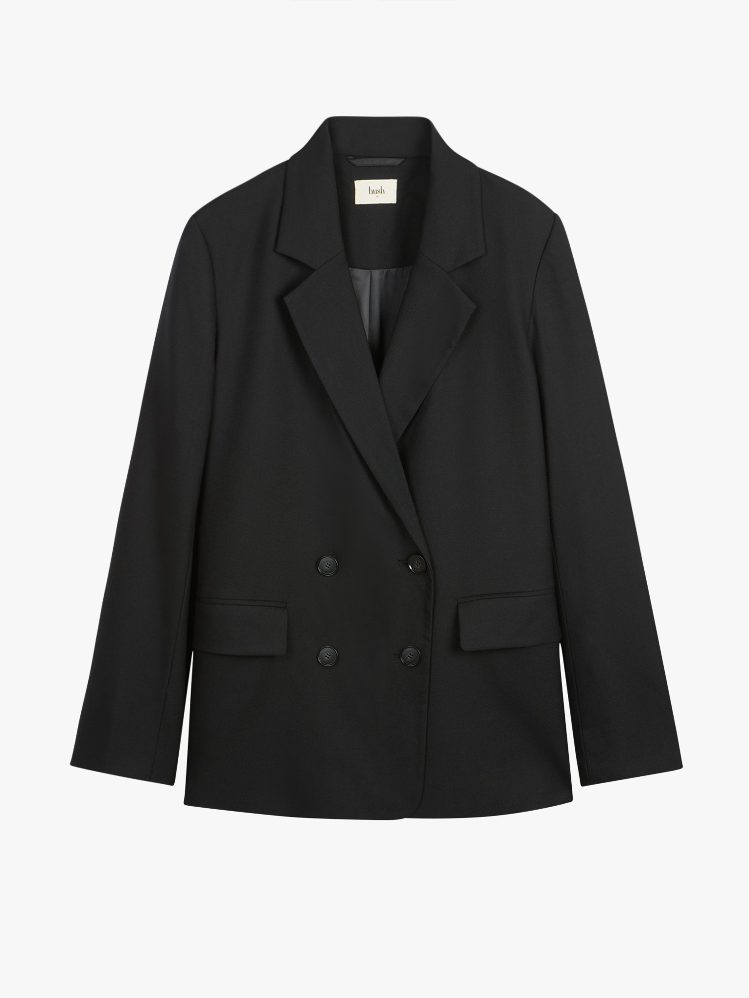 Clarke Double-Breasted Longline Tailored Blazer