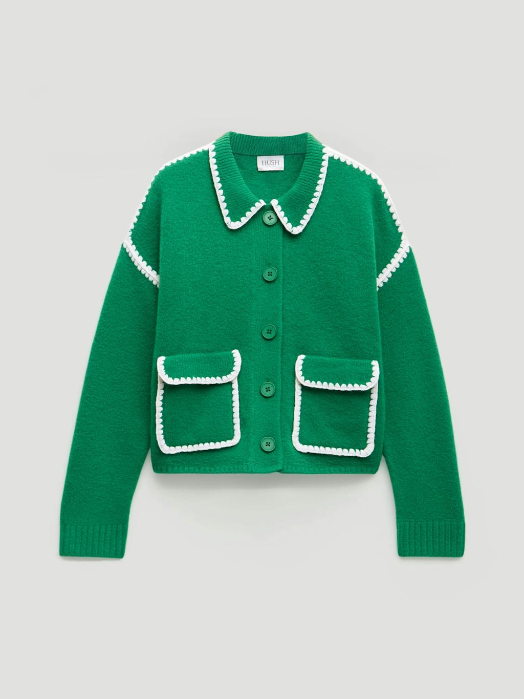 014403-2159-07 Wool Blend Whipstitch Trim Shirt Jacket