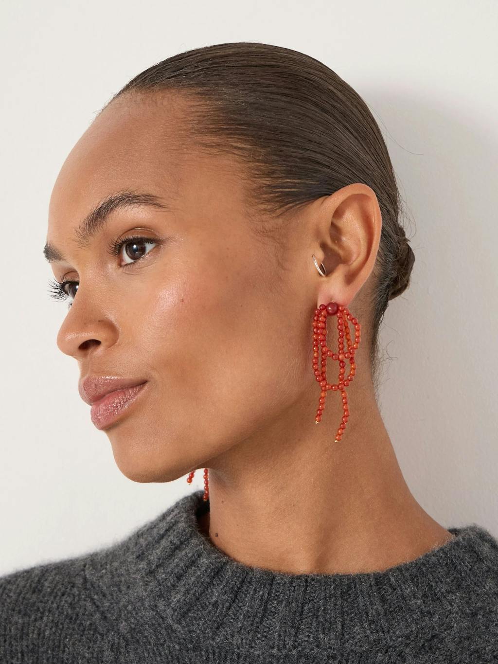 014844-1064-01 Cascading Beaded Earrings