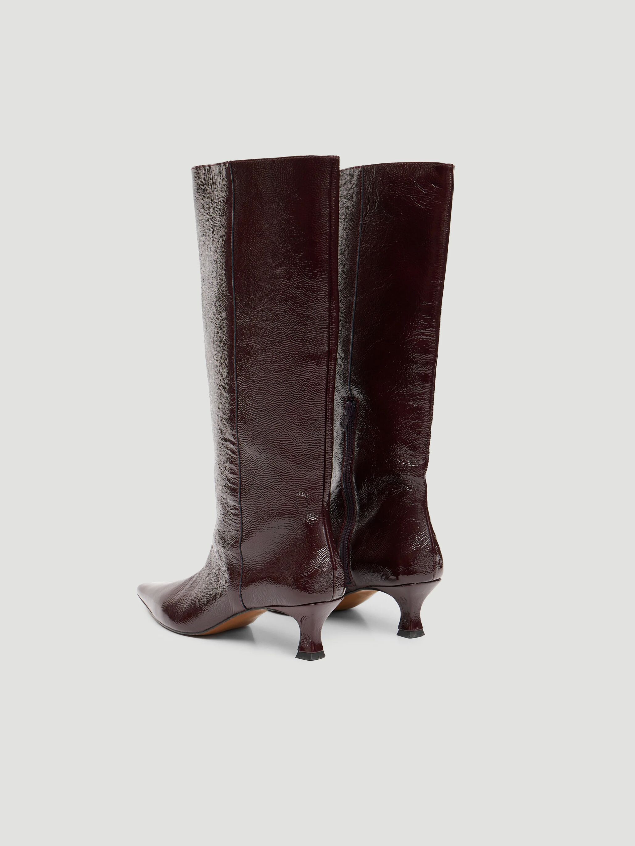 Katlynn Leather Patent Kneehigh Boots