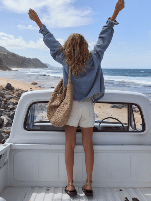 Raffia Oversized Tote Bag