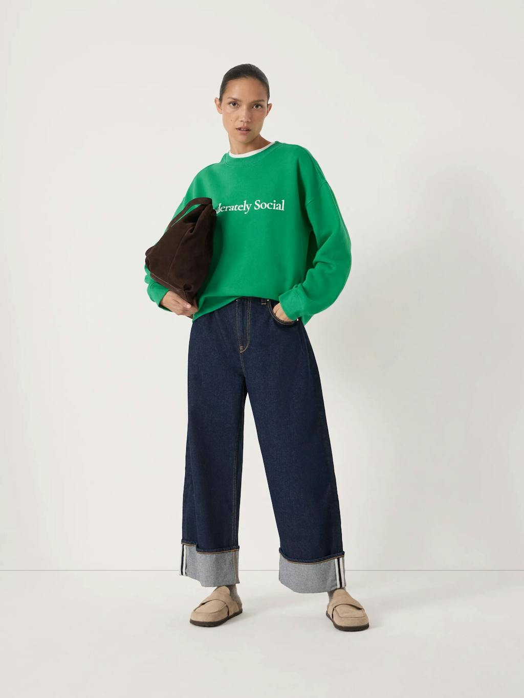 014065-2159-01 Moderately Social Graphic Sweatshirt