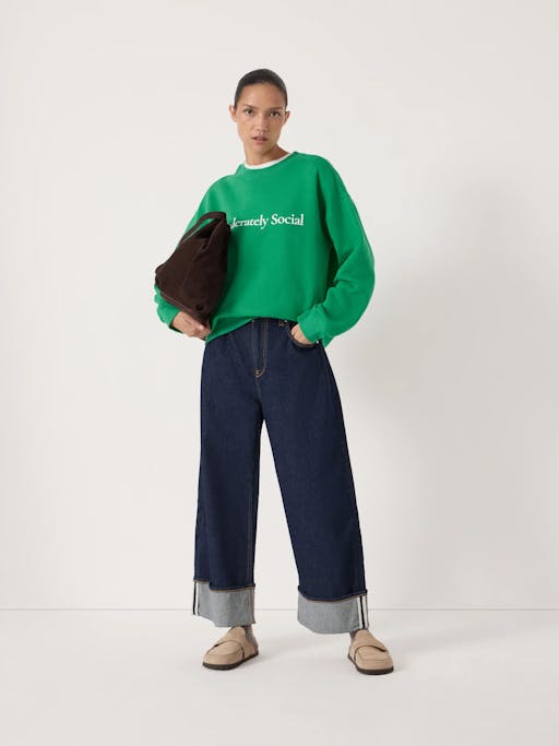 Moderately Social Graphic Sweatshirt