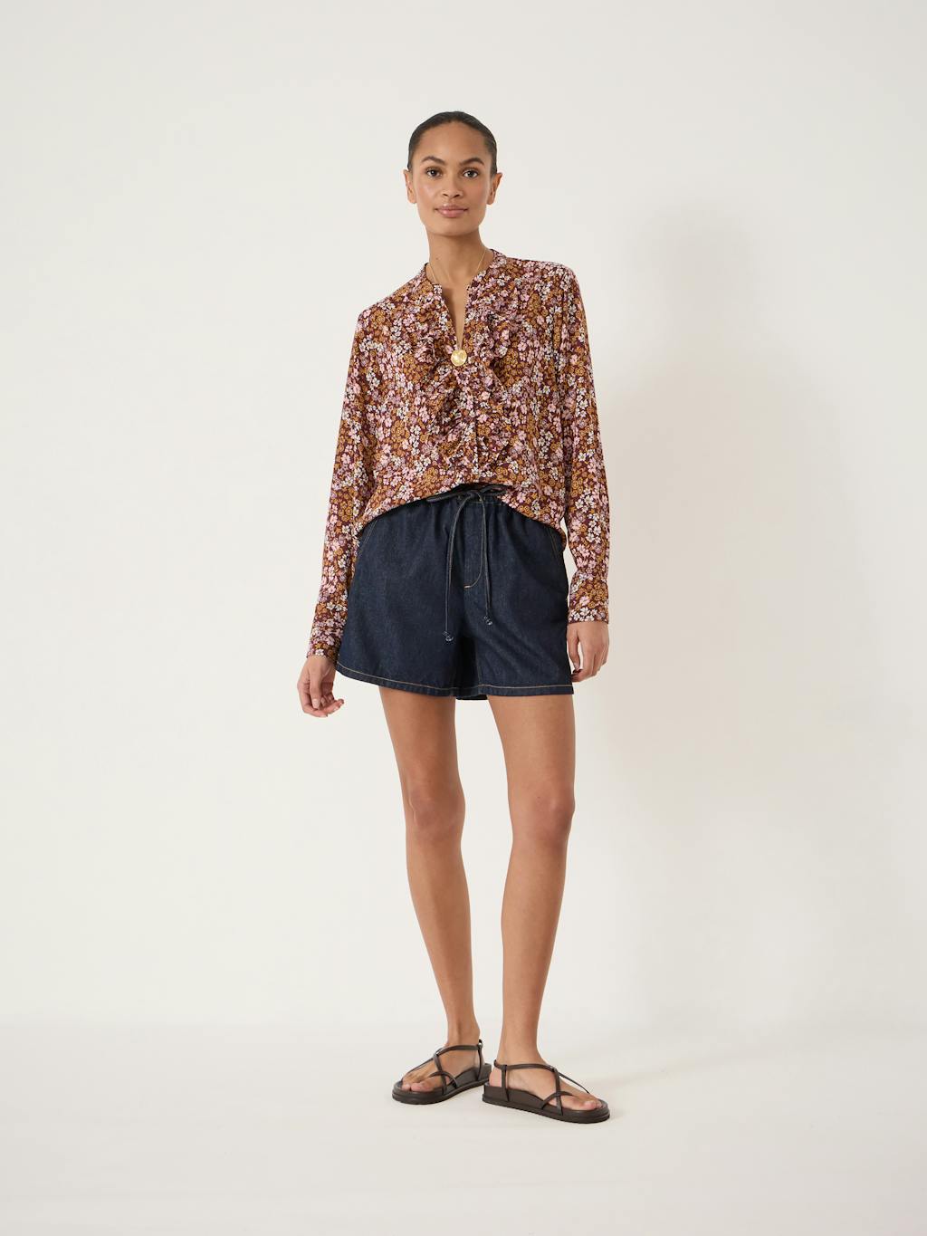 014542-4894-02 Elowen Long Sleeve Ruffle Shirt