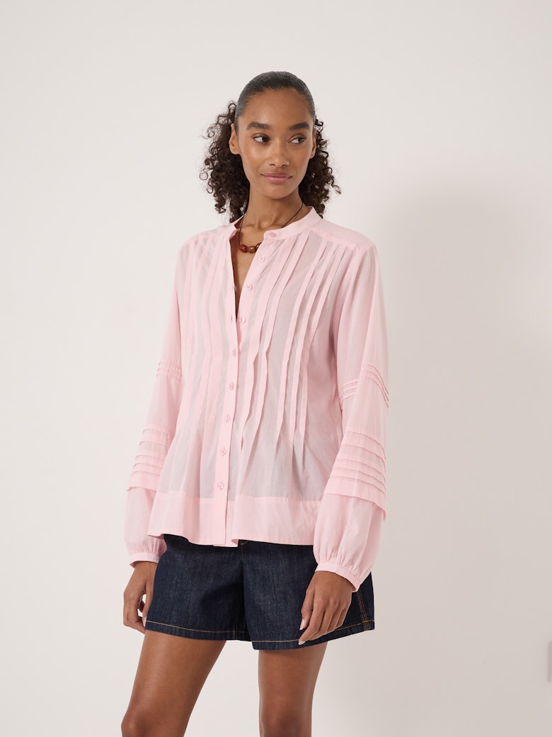 Fern Cotton Pintuck Detail Blouse