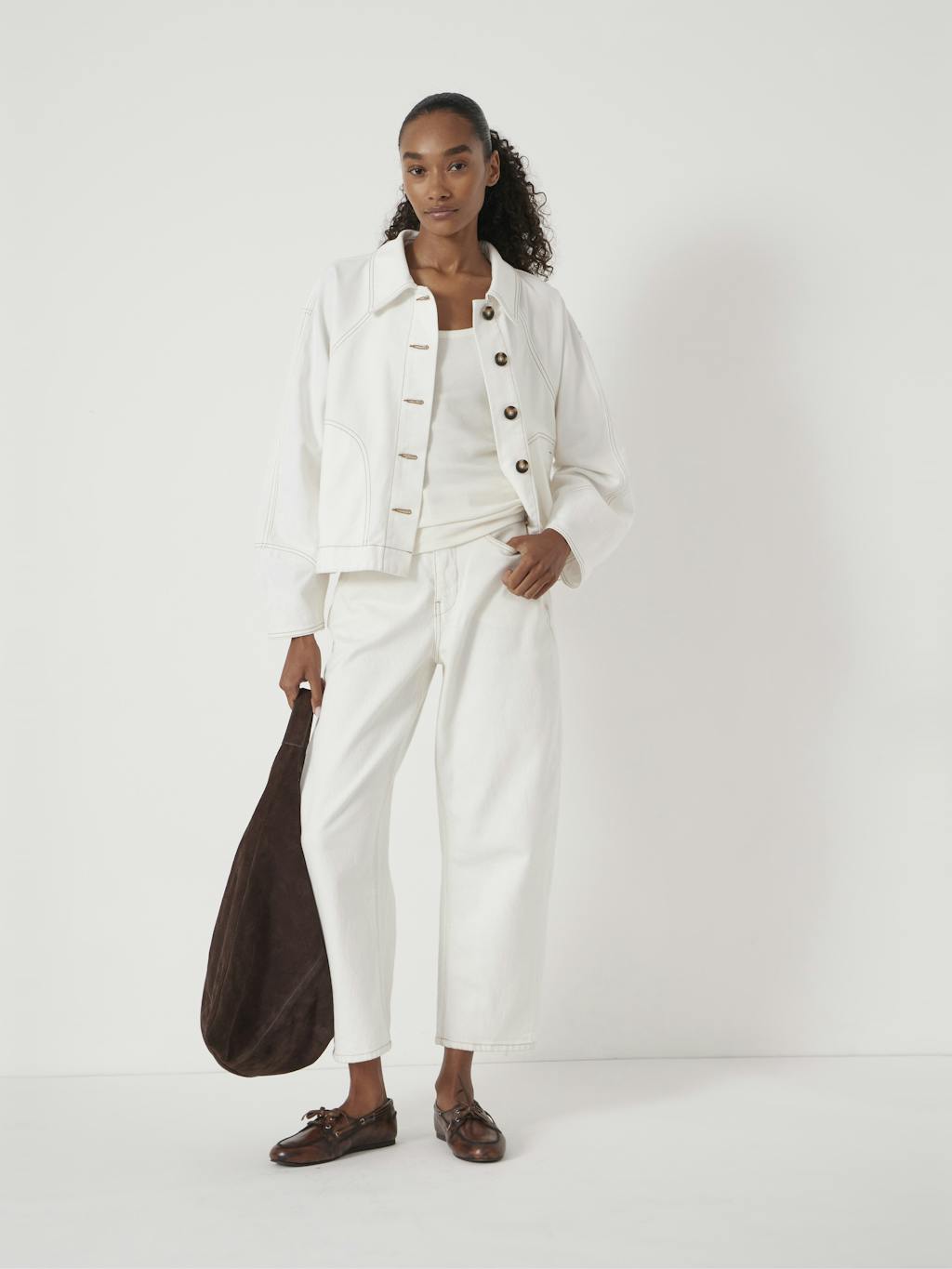 013907-0001-01 Cotton Barrel Sleeve Swing Jacket