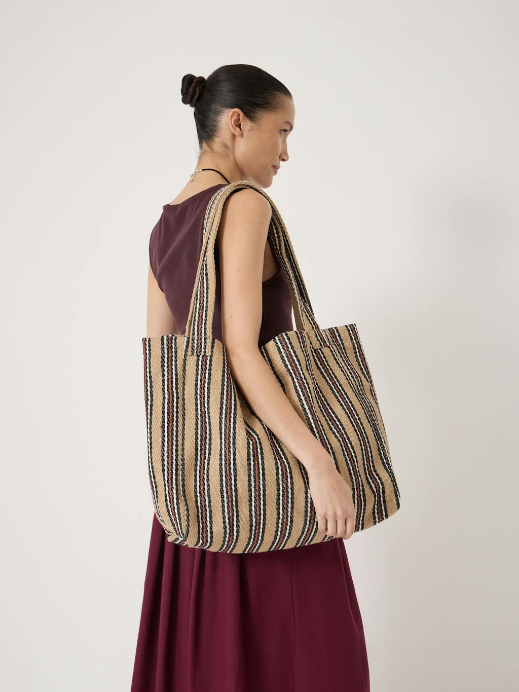 015275-1658-02 Scout Natural Stripe Tote Bag