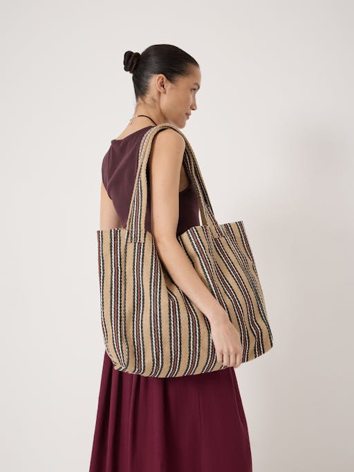 Scout Natural Stripe Tote Bag