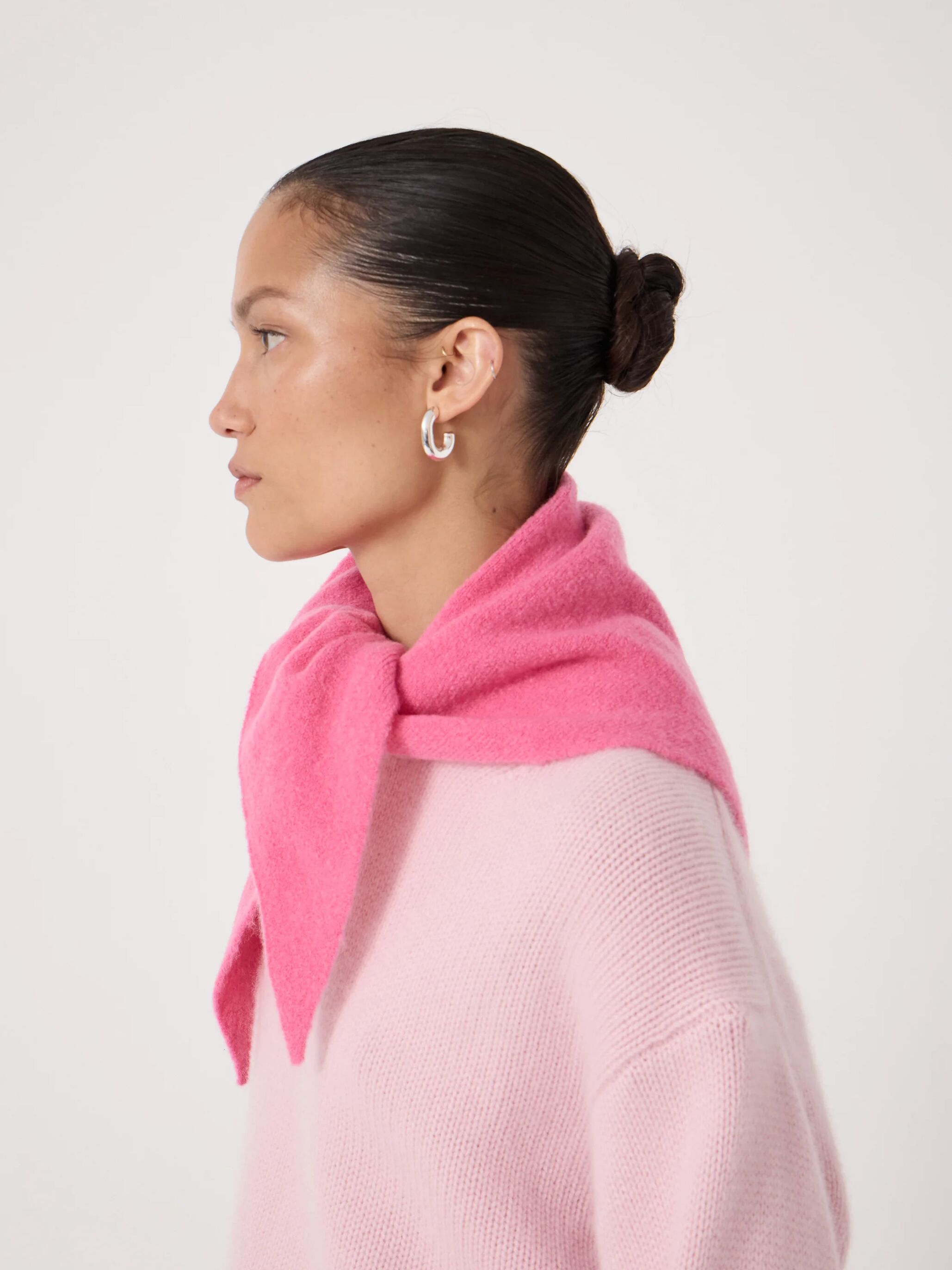 Wool Blend Triangle Scarf