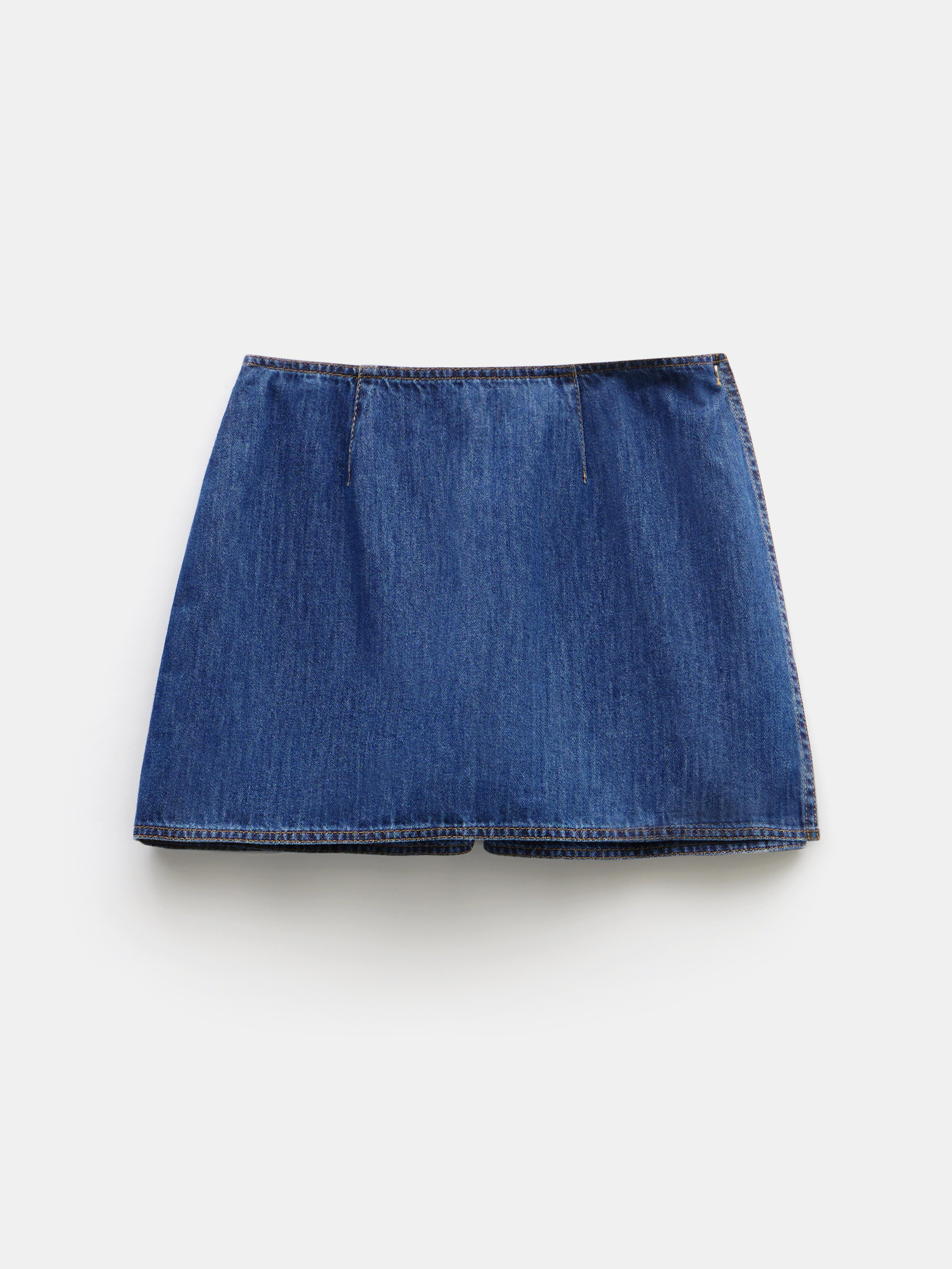 Madeline Denim Mini Skort