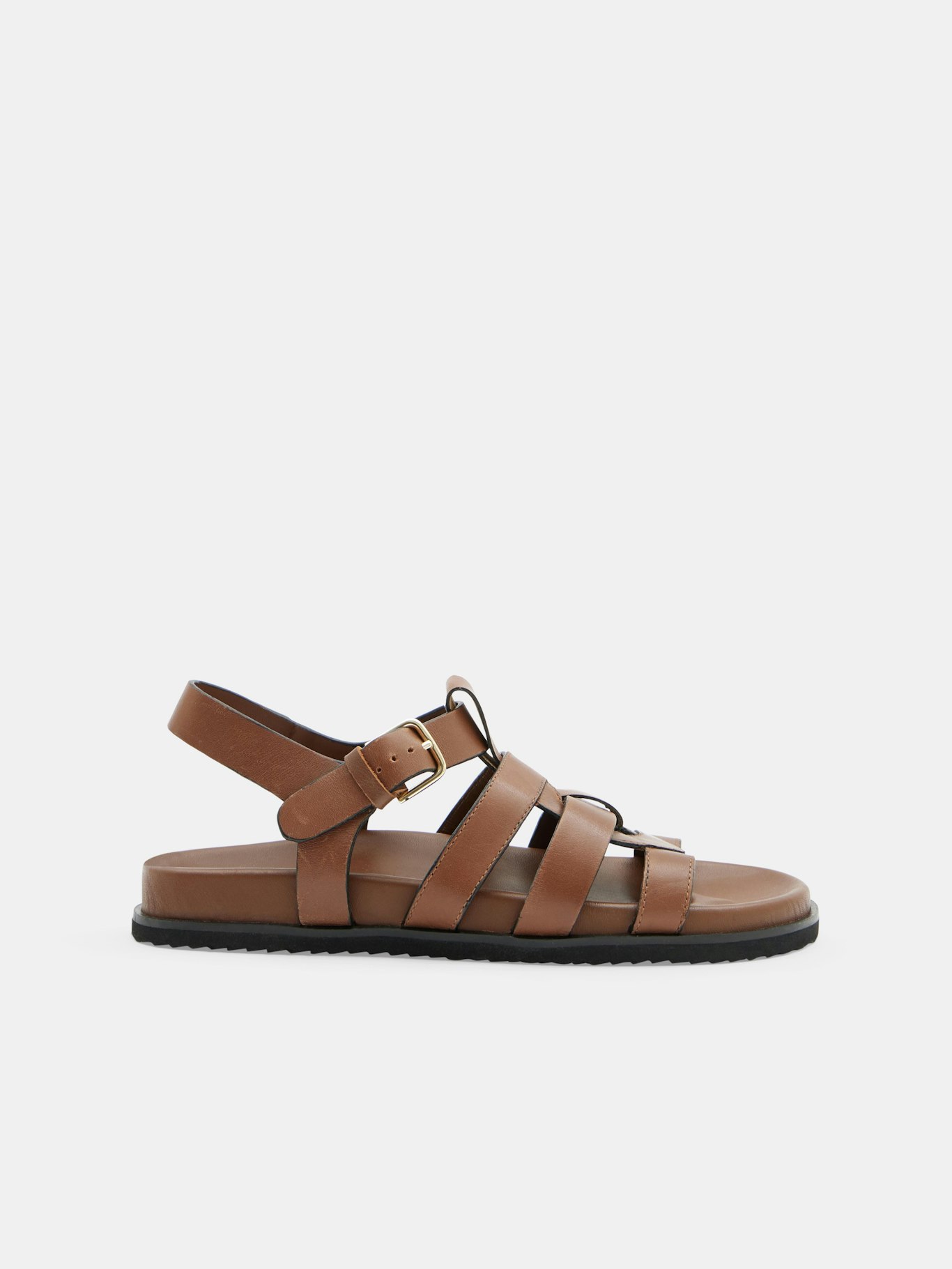 011066-0475-01 Rose Leather Cage Sandals