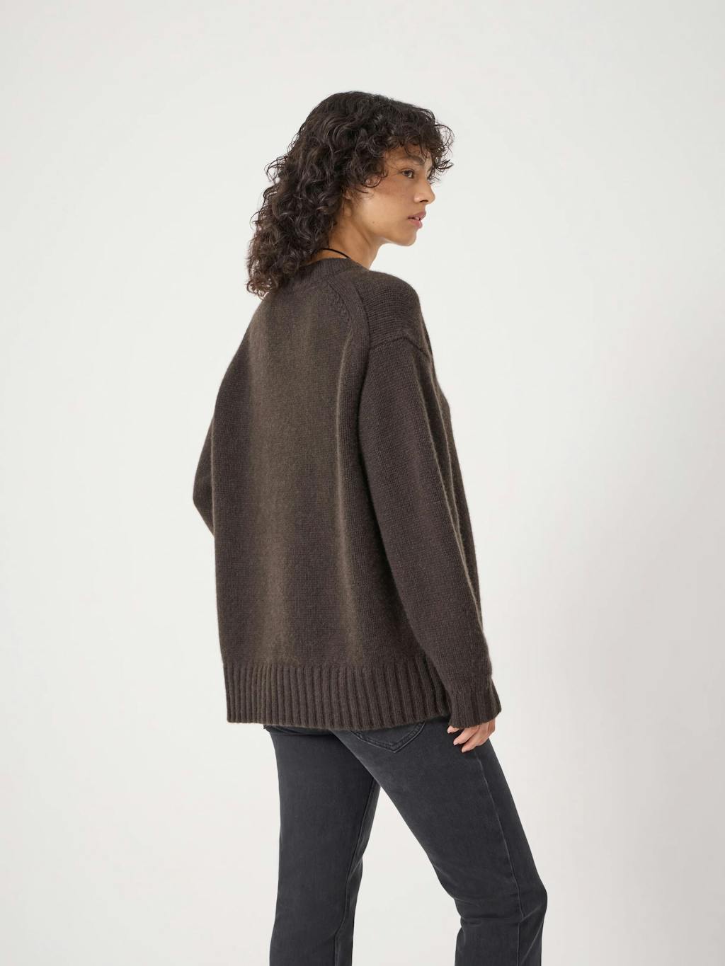 014161-0450-04 Cora Longline Chunky Cashmere Jumper