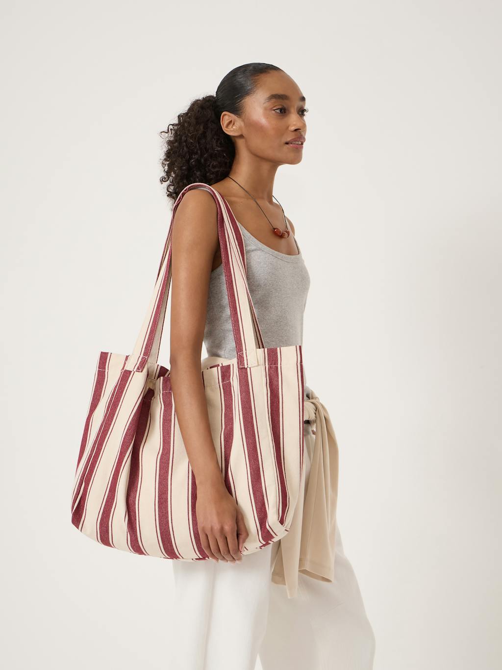 015229-1322-01 Spencer Stripe Canvas Bag