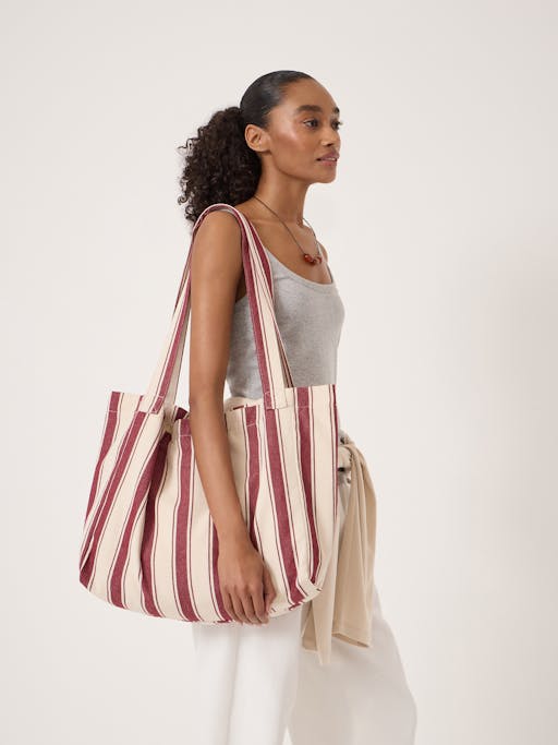 Spencer Stripe Canvas Bag