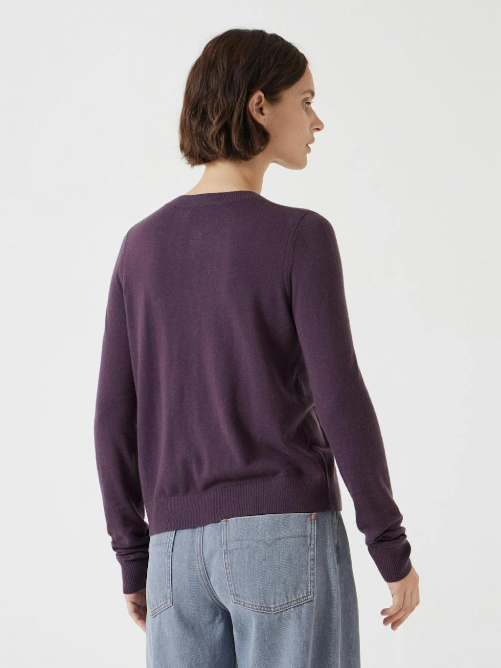 012611-1384-03 Wool Blend Slim Knitted Cardigan