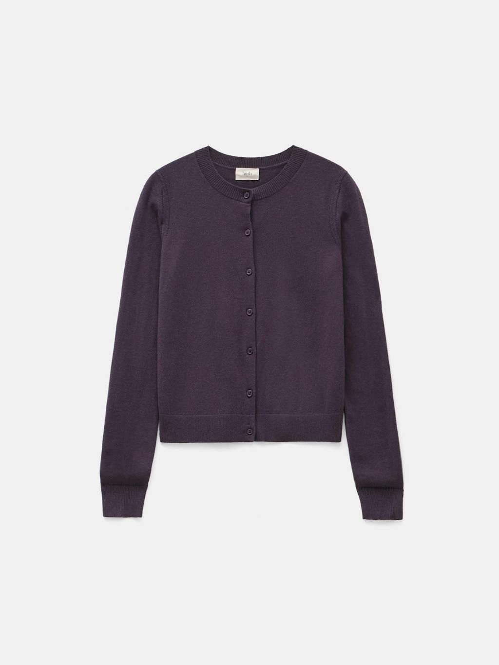 012611-1384-07 Wool Blend Slim Knitted Cardigan