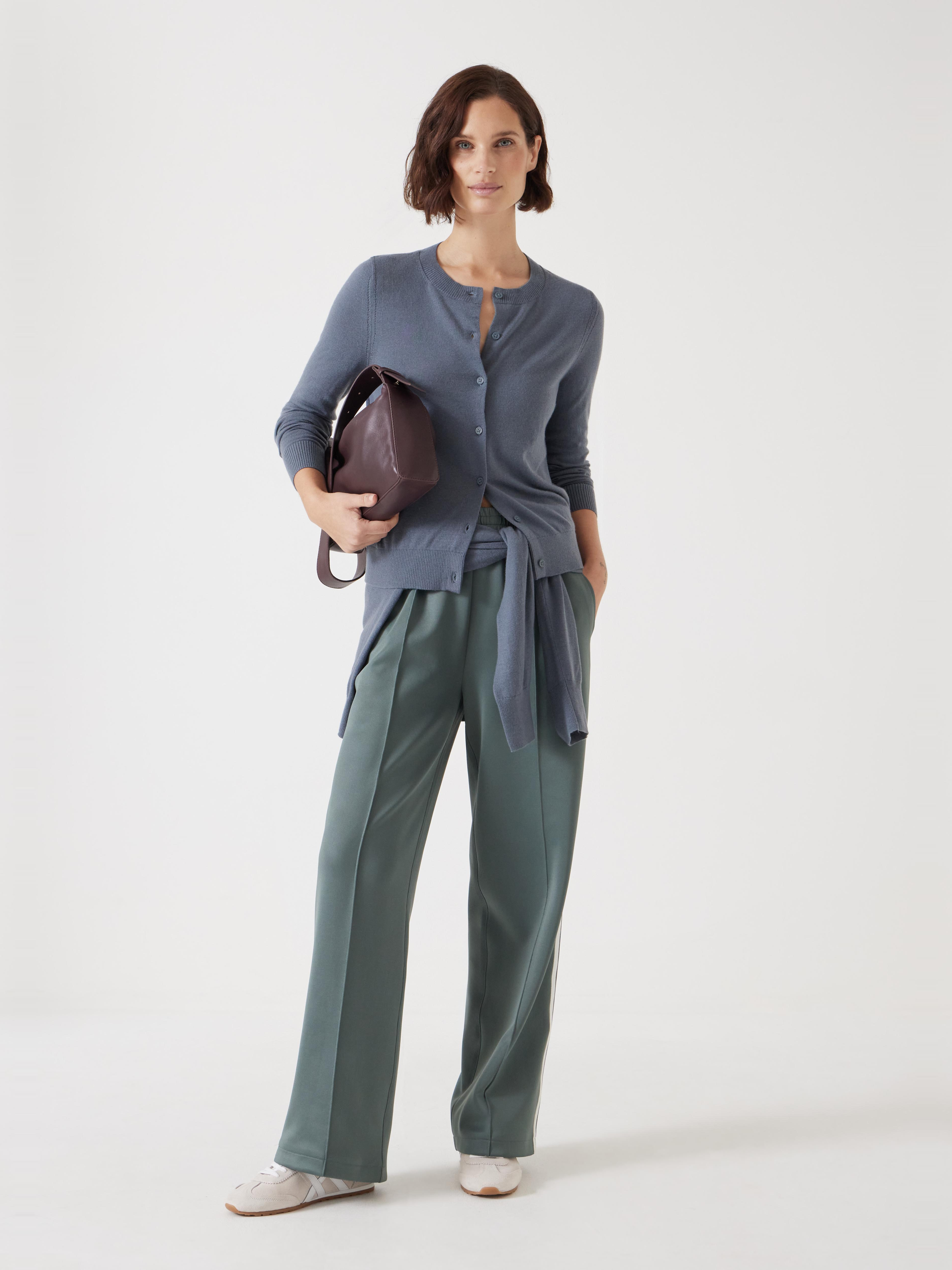 Wool Blend Slim Knitted Cardigan