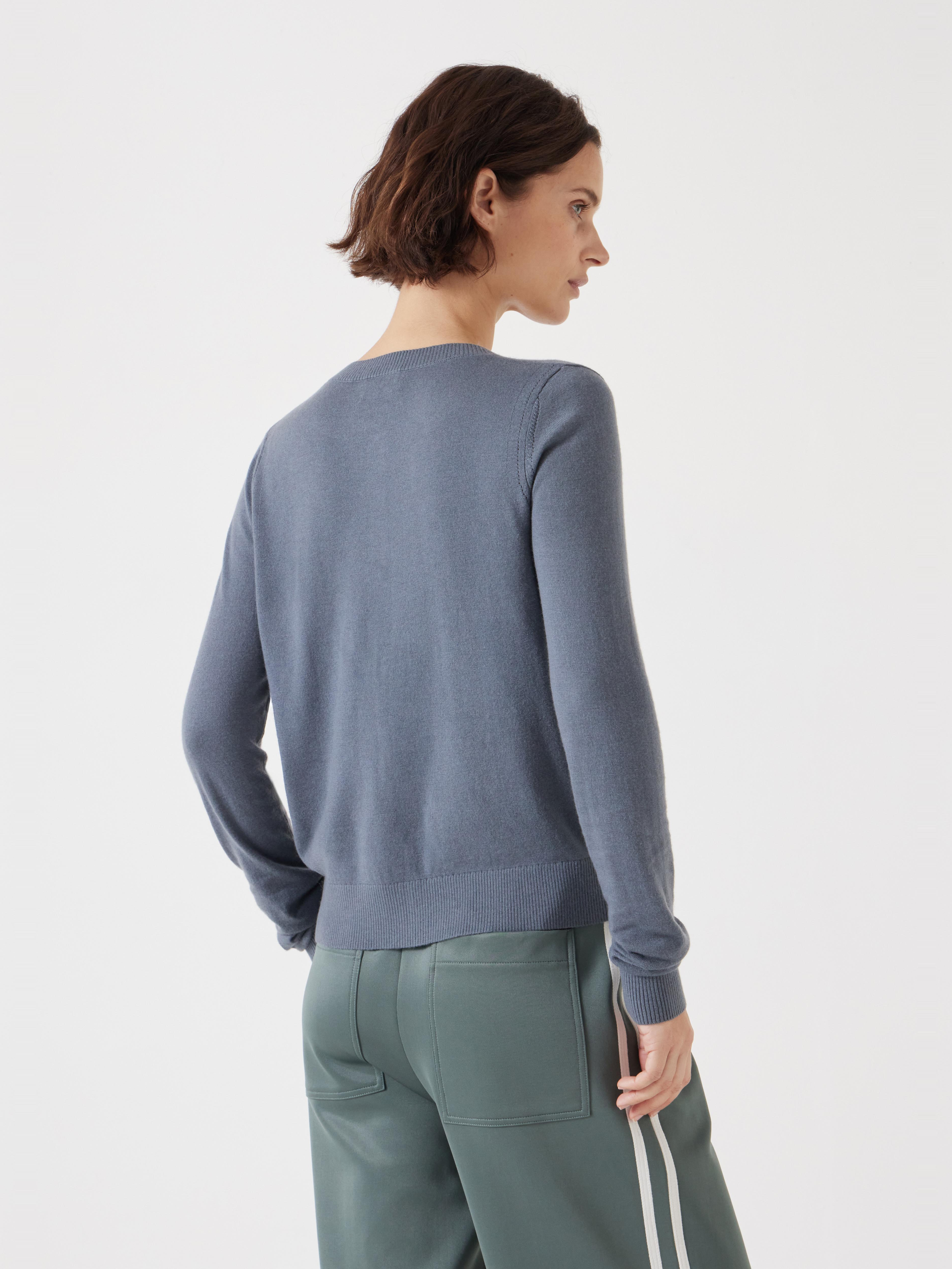 Wool Blend Slim Knitted Cardigan