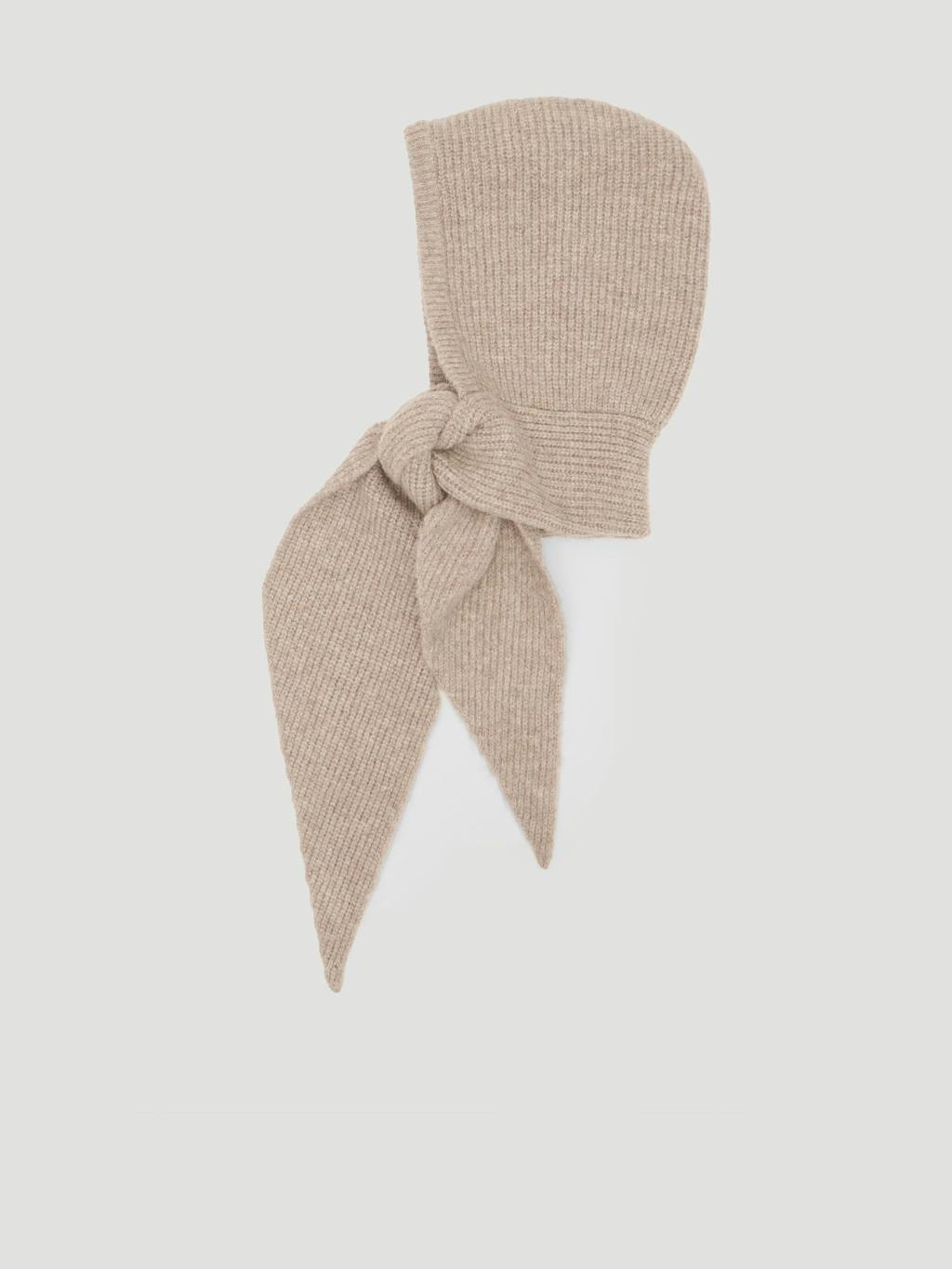 014150-0339-04 Knitted Hooded Scarf