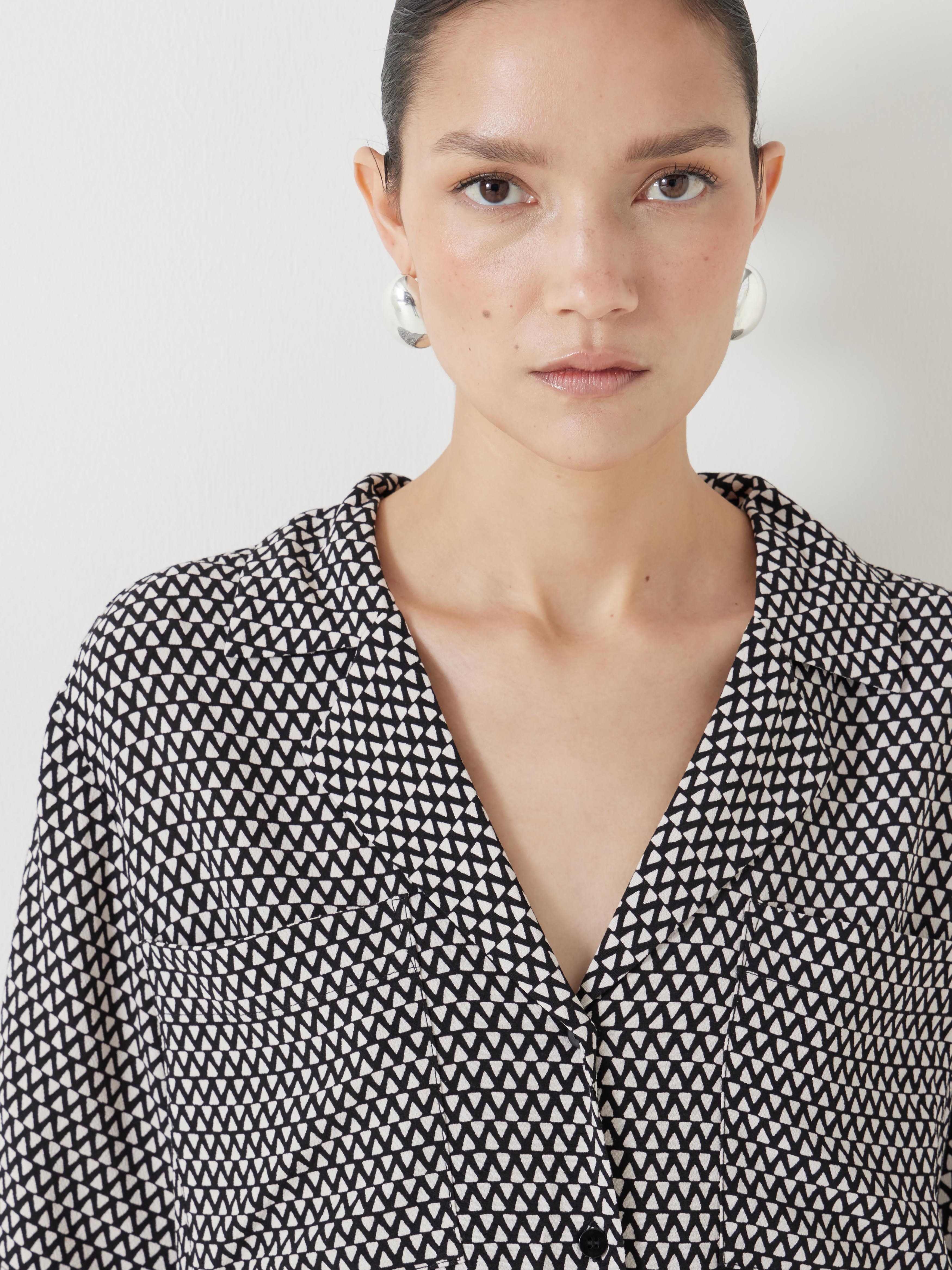 Revere Collar Short Sleeve Shirt