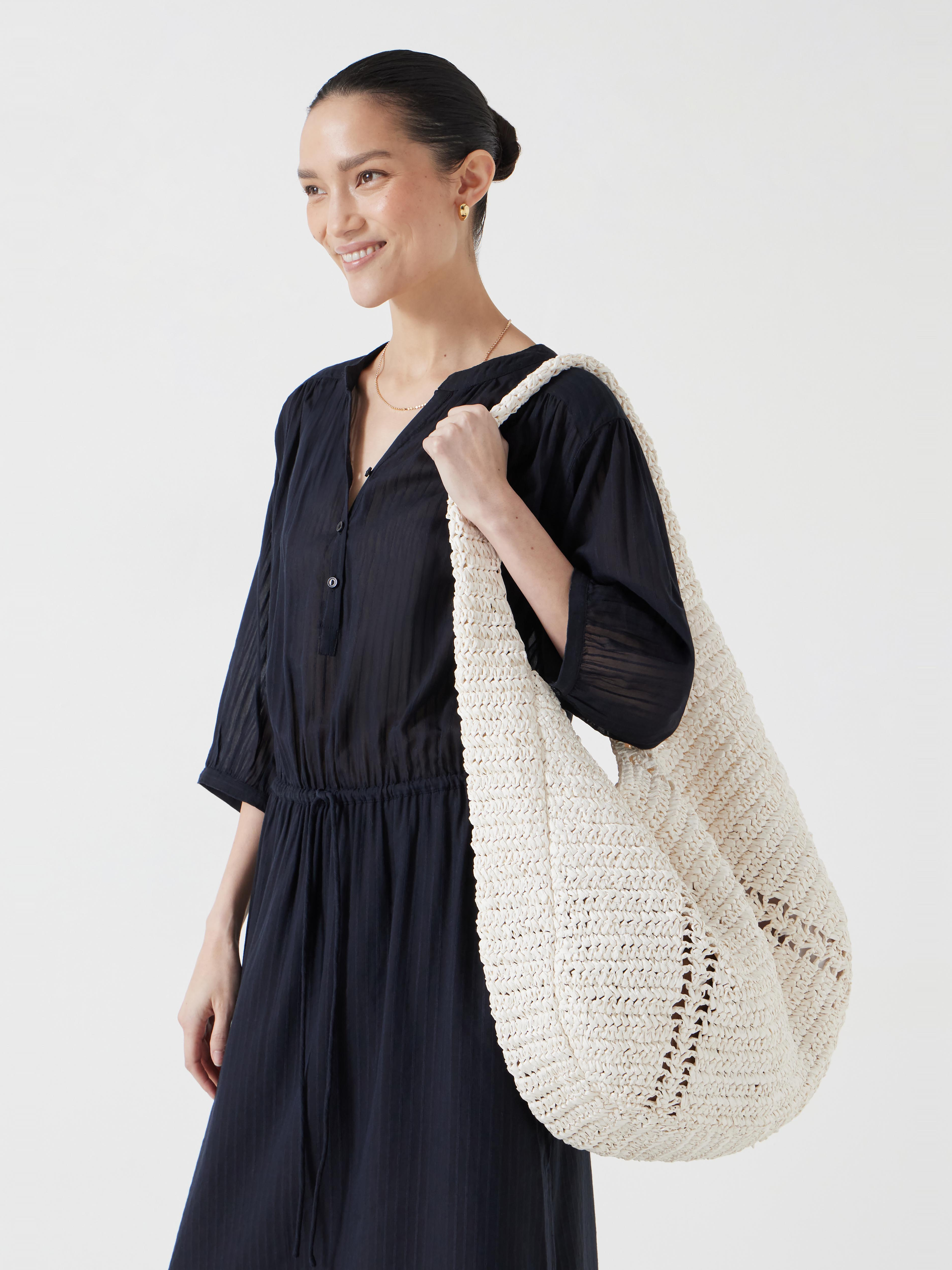 Raffia Oversized Tote Bag