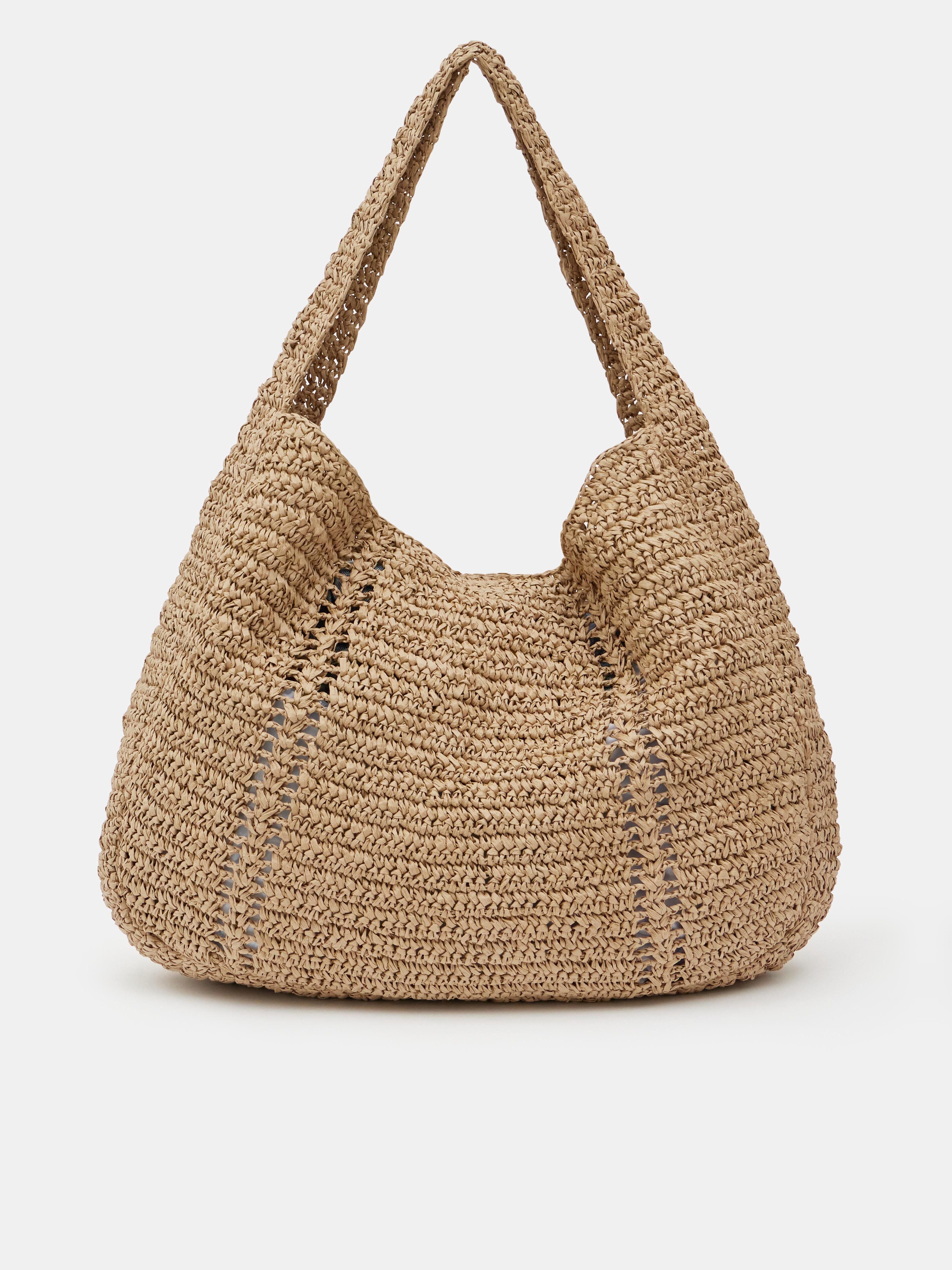 Raffia Oversized Tote Bag
