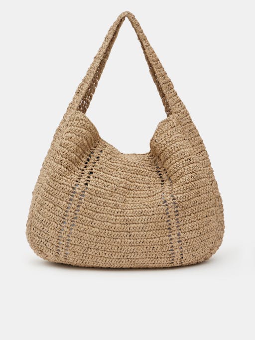 Raffia Oversized Tote Bag