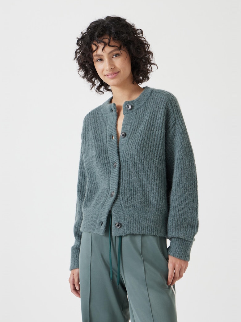 Raven Wool Blend Cardigan