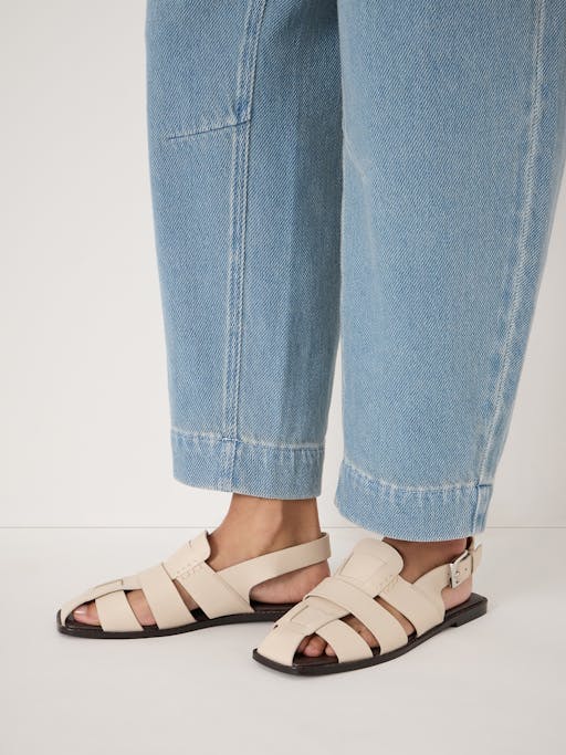 Sena Square Toe Fisherman Sandals