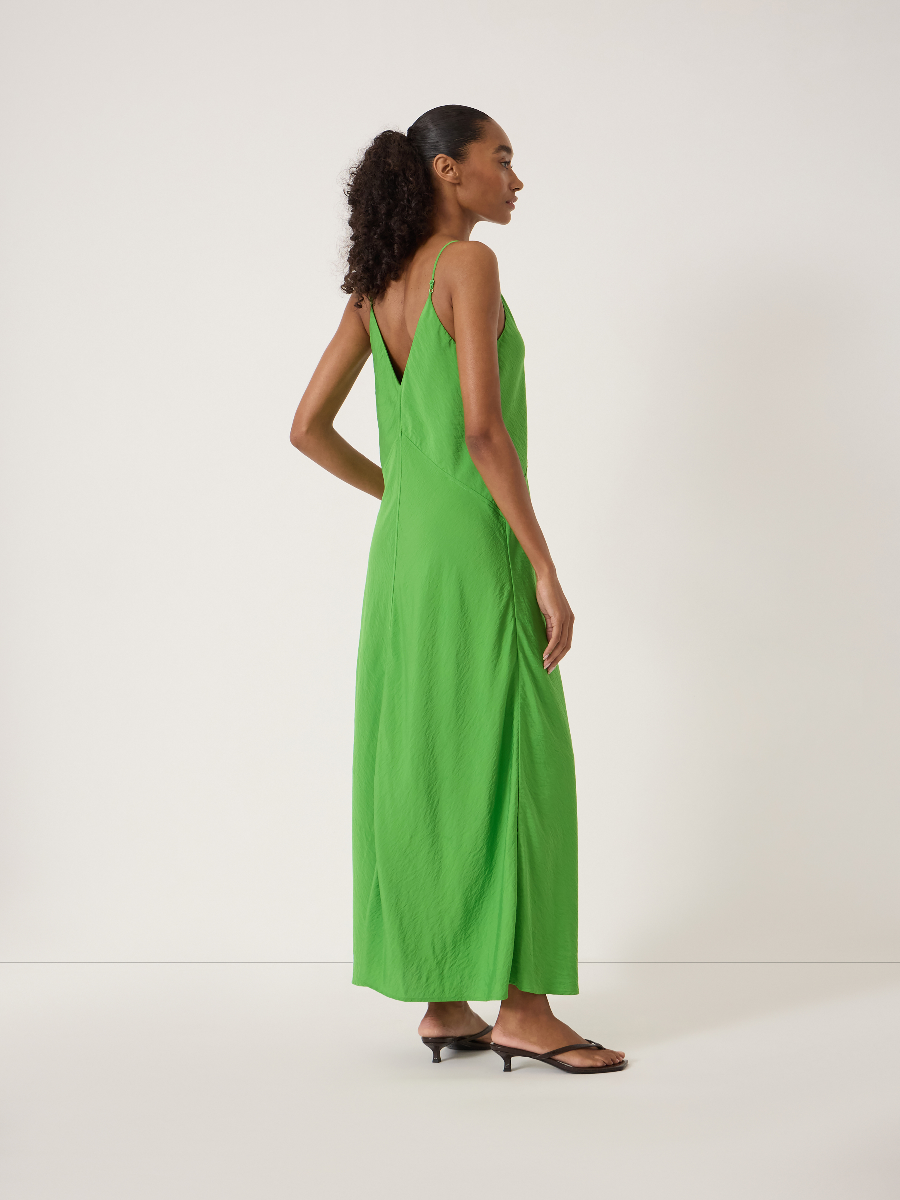 Air Flow Seam Detail Maxi Slip Dress