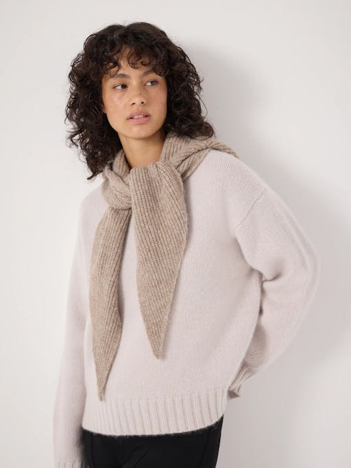 Knitted Hooded Scarf