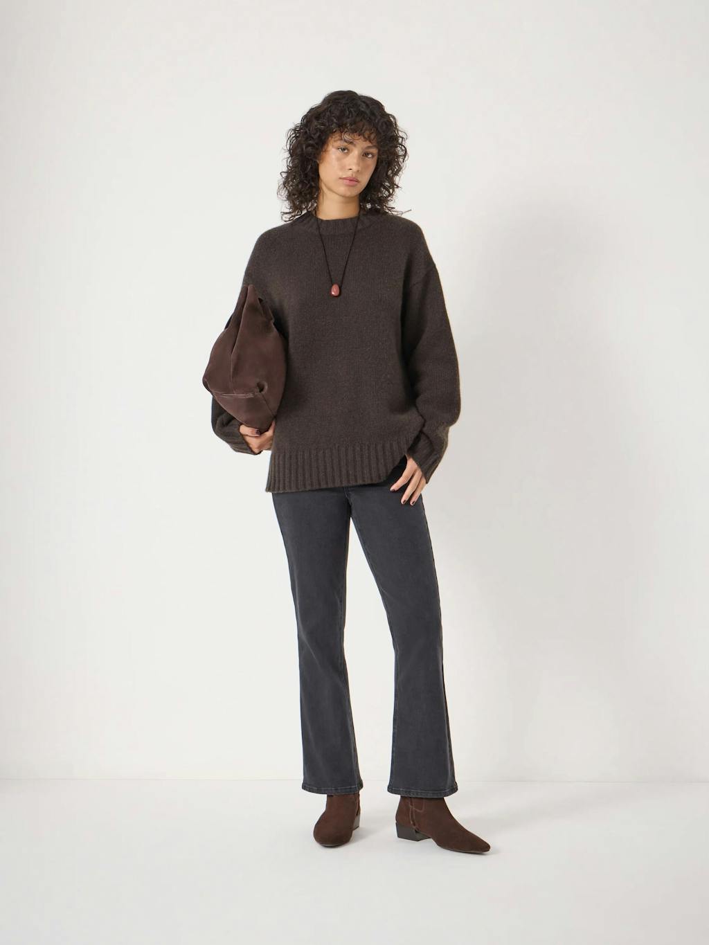 014161-0450-02 Cora Longline Chunky Cashmere Jumper