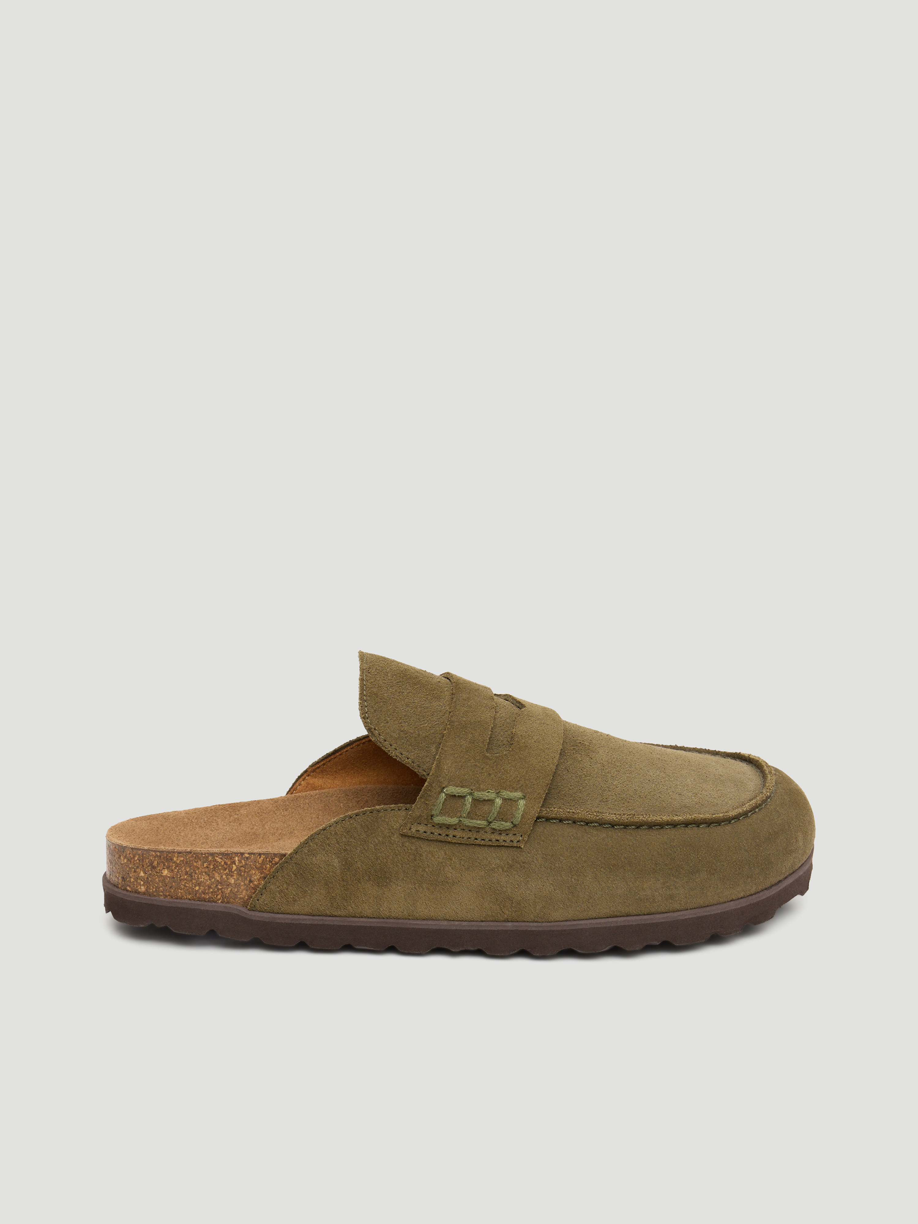 Rune Suede Padded Mules