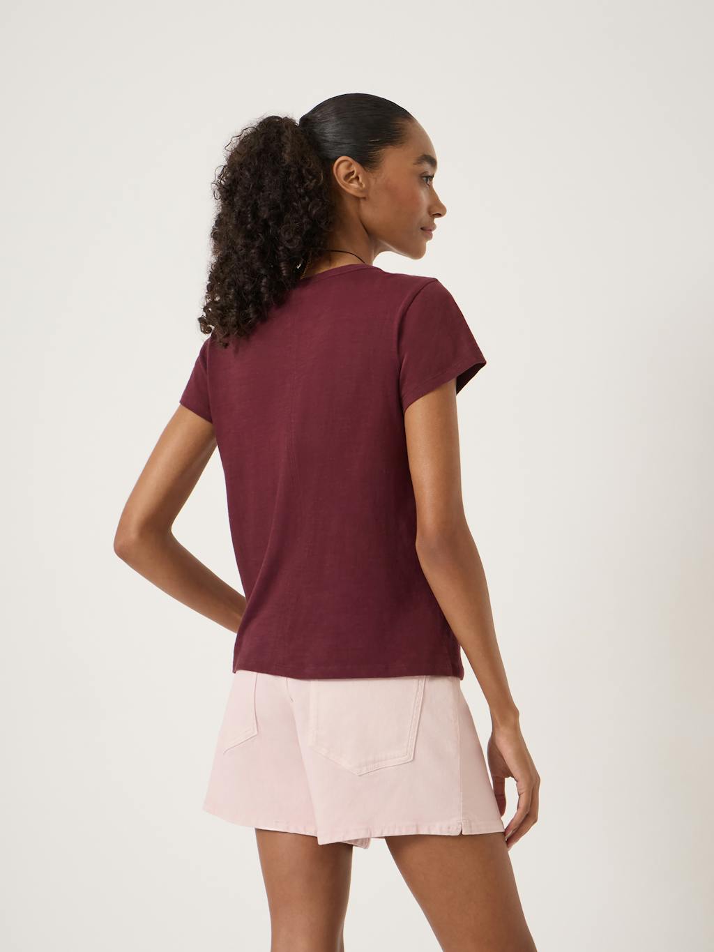 014931-1324-03 Slim Fit Slub Crew T-Shirt