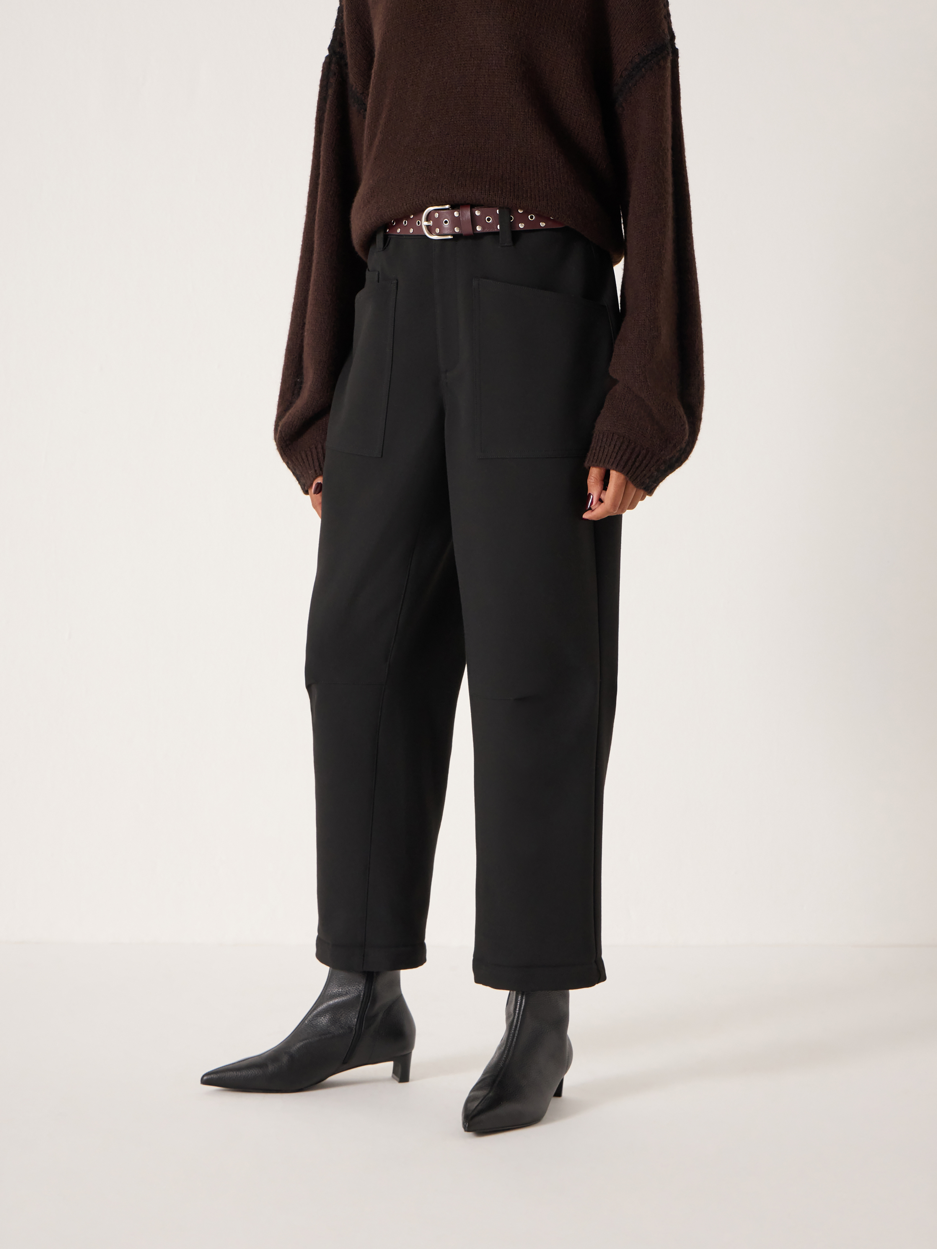 Tailored Cordi Barrel Leg Trousers