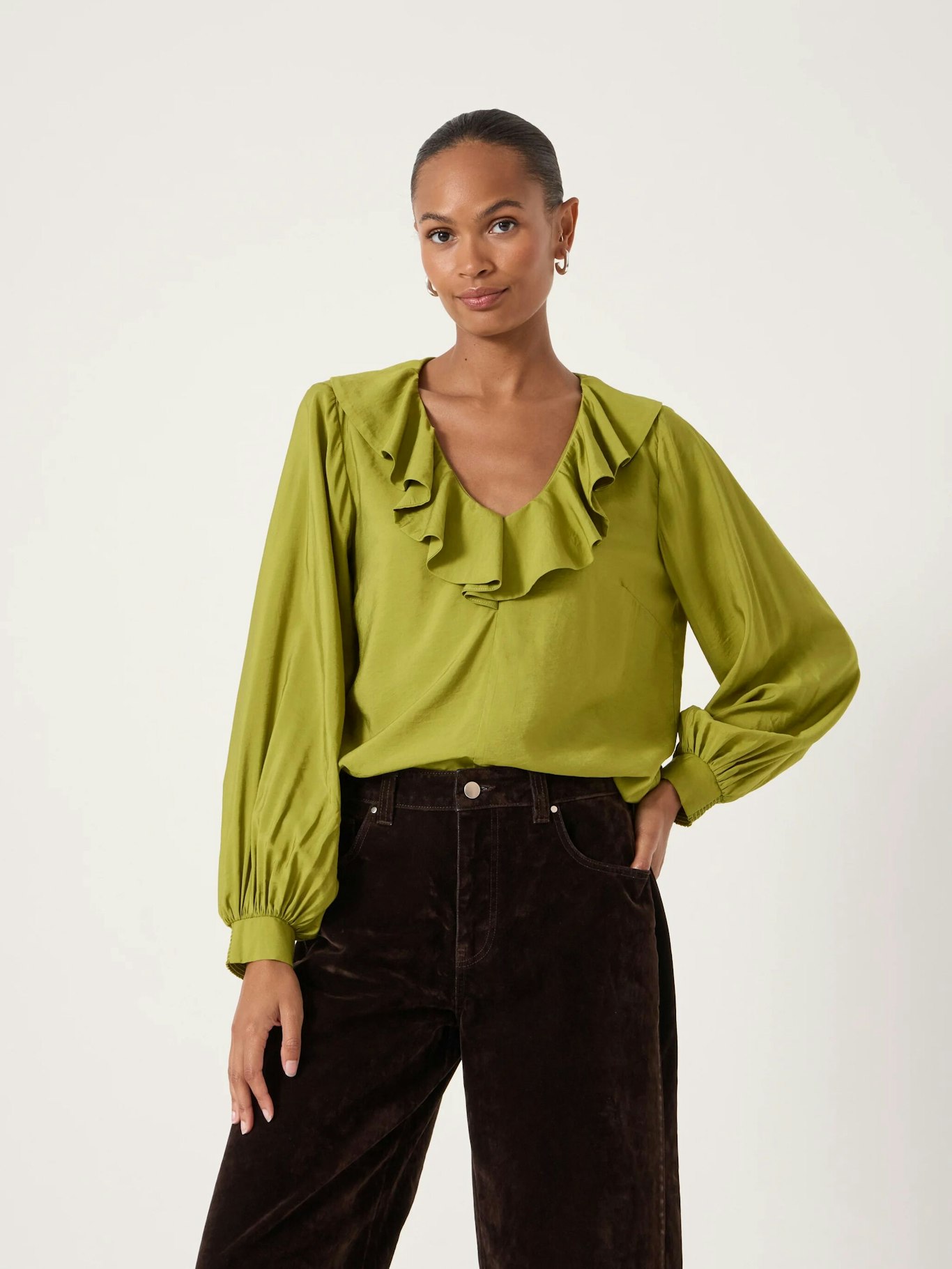 014474-3425-01 Air Flow Ruffle Blouse