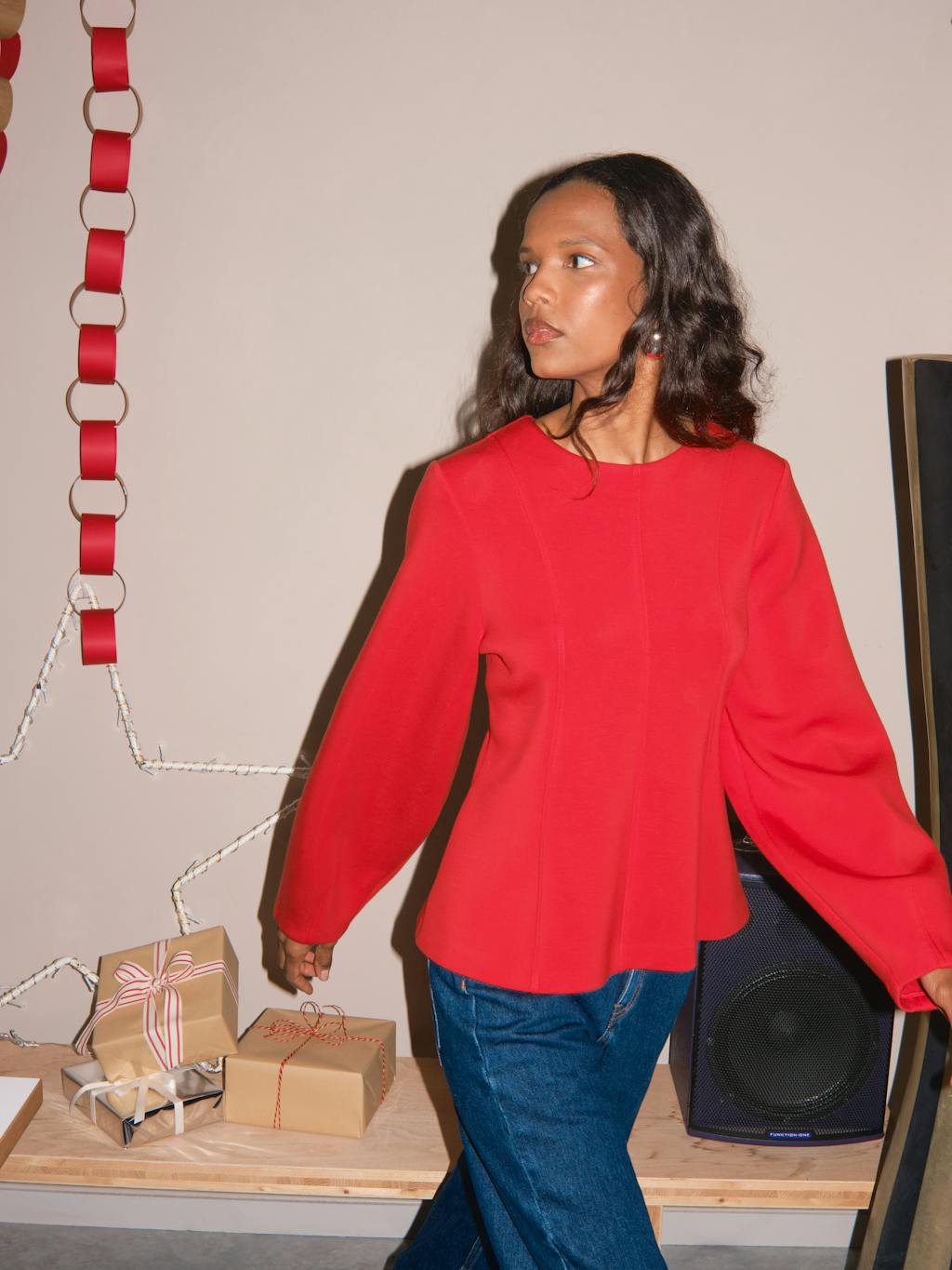 014526-0074-10 Scuba Peplum Jersey Top