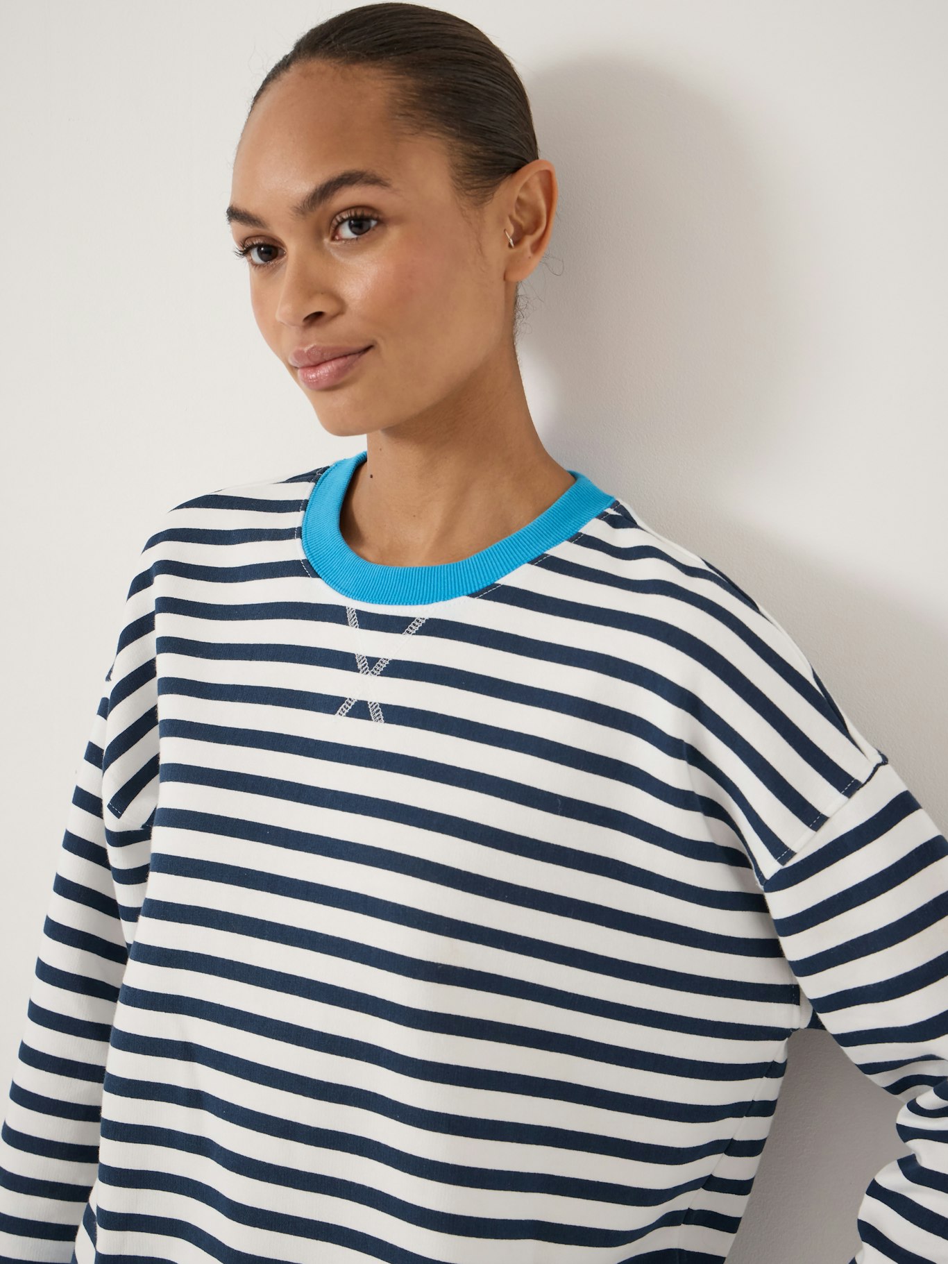 013044-1679-04 Luca Stripe Heavyweight Sweatshirt