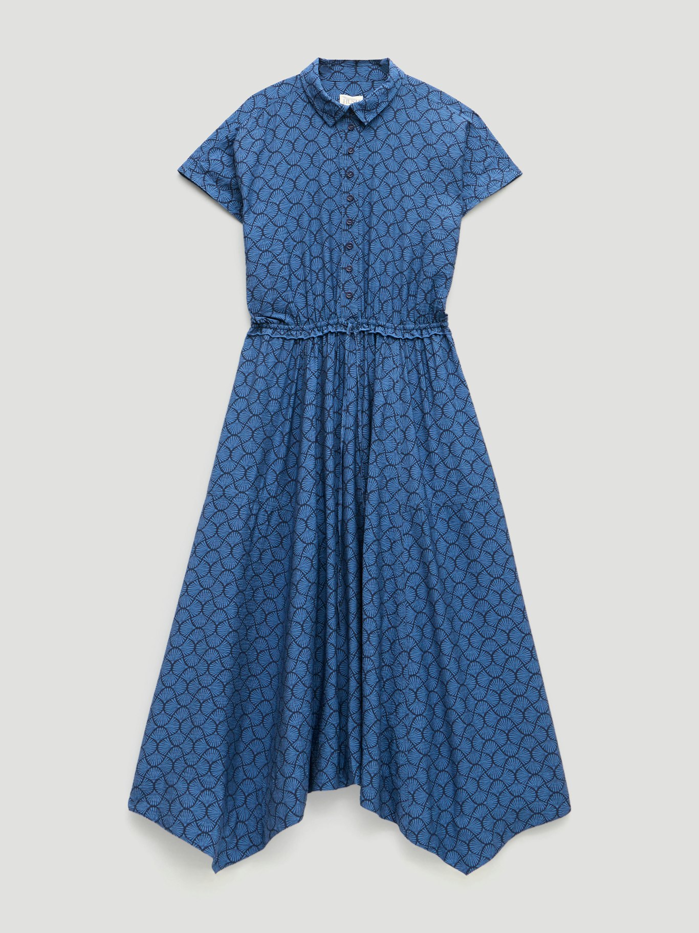 014544-4939-07 Lila Short Sleeve Hanky Hem Dress