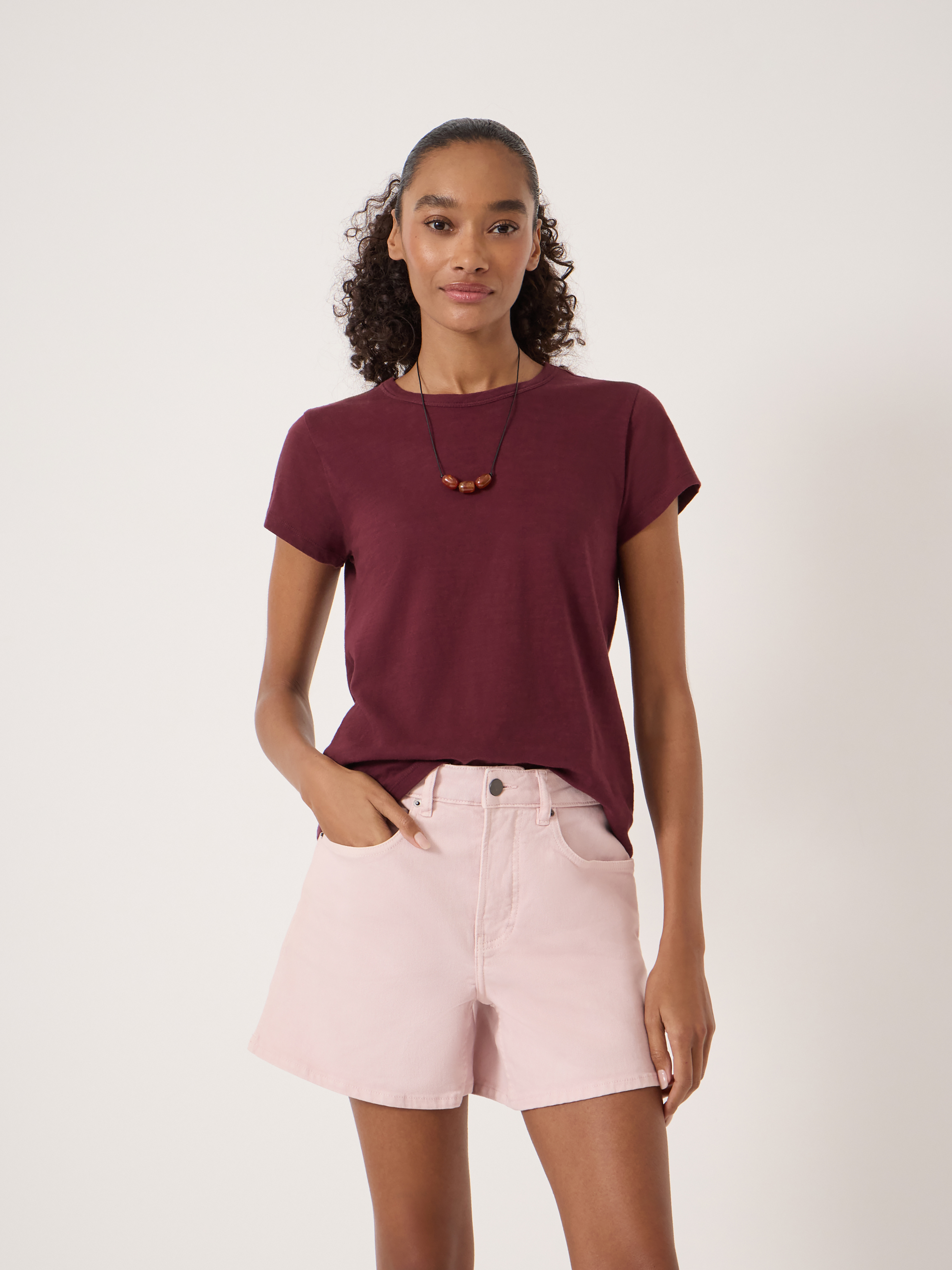 Slim Fit Slub Crew T-Shirt