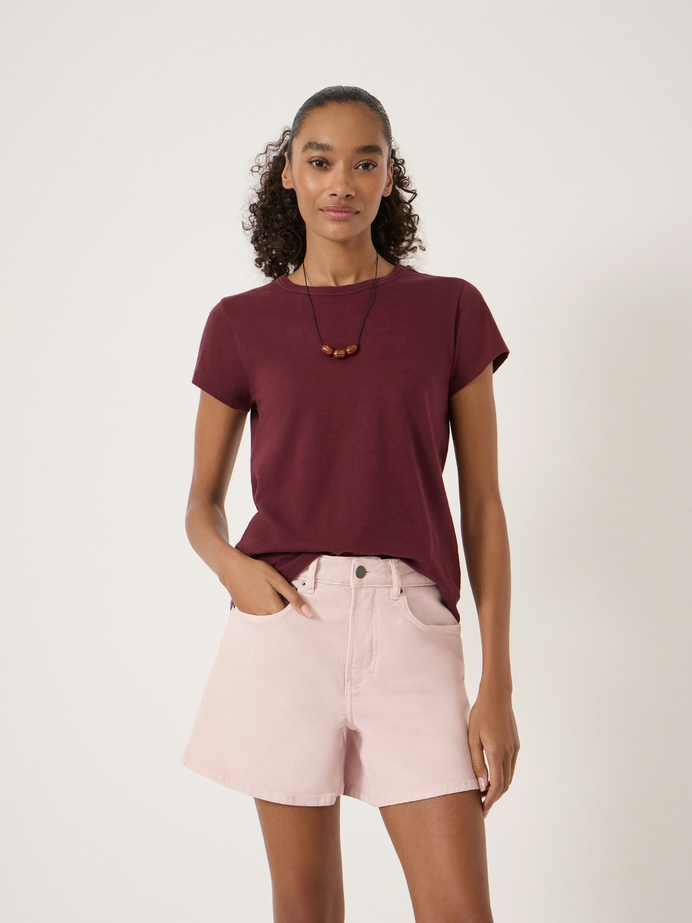 014931-1324-01 Slim Fit Slub Crew T-Shirt
